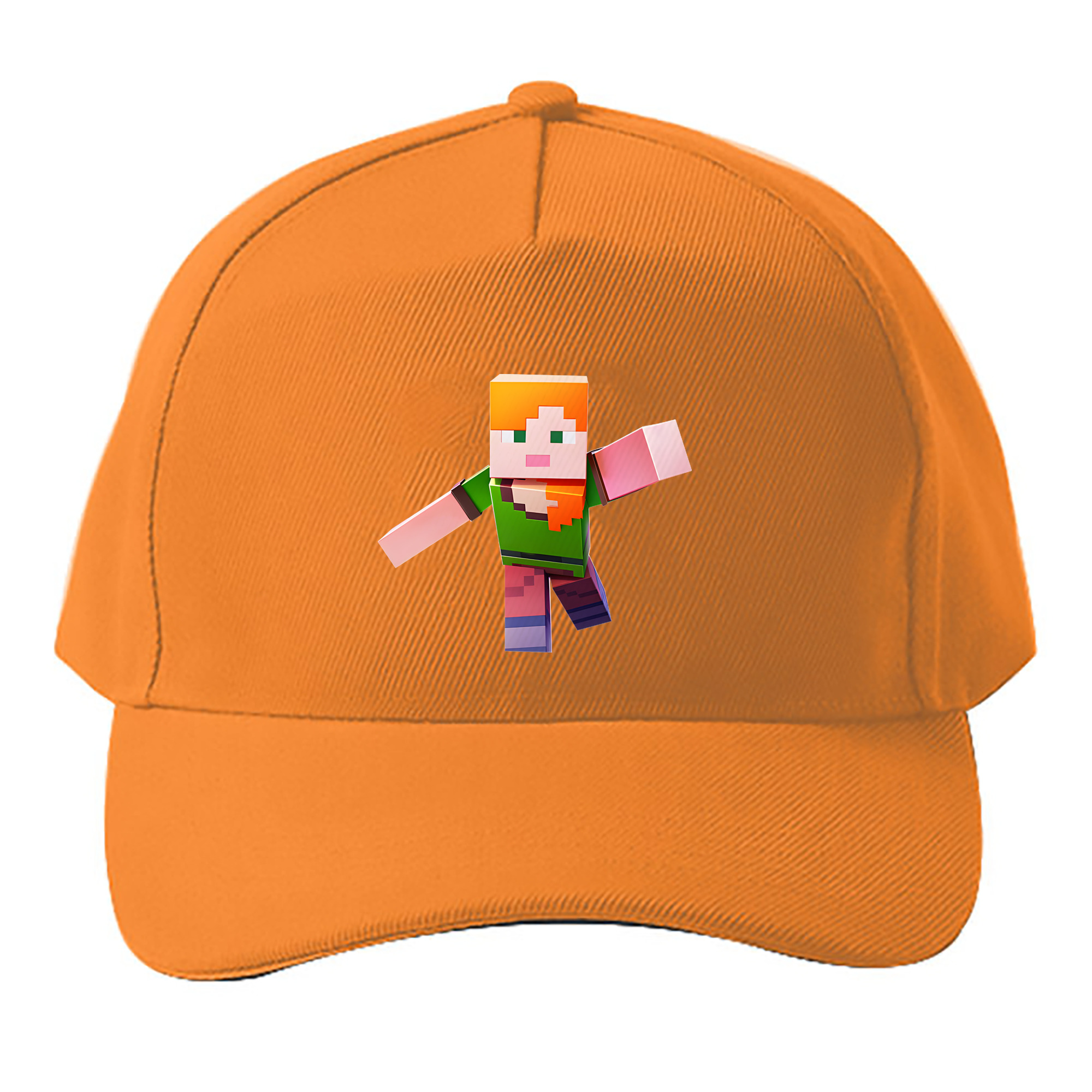 （画像用） マインクラフト ブロックの世界 Minecraft MC Block world ベースボールキャップ 綿100％ 男女兼用 帽子 スポーツ