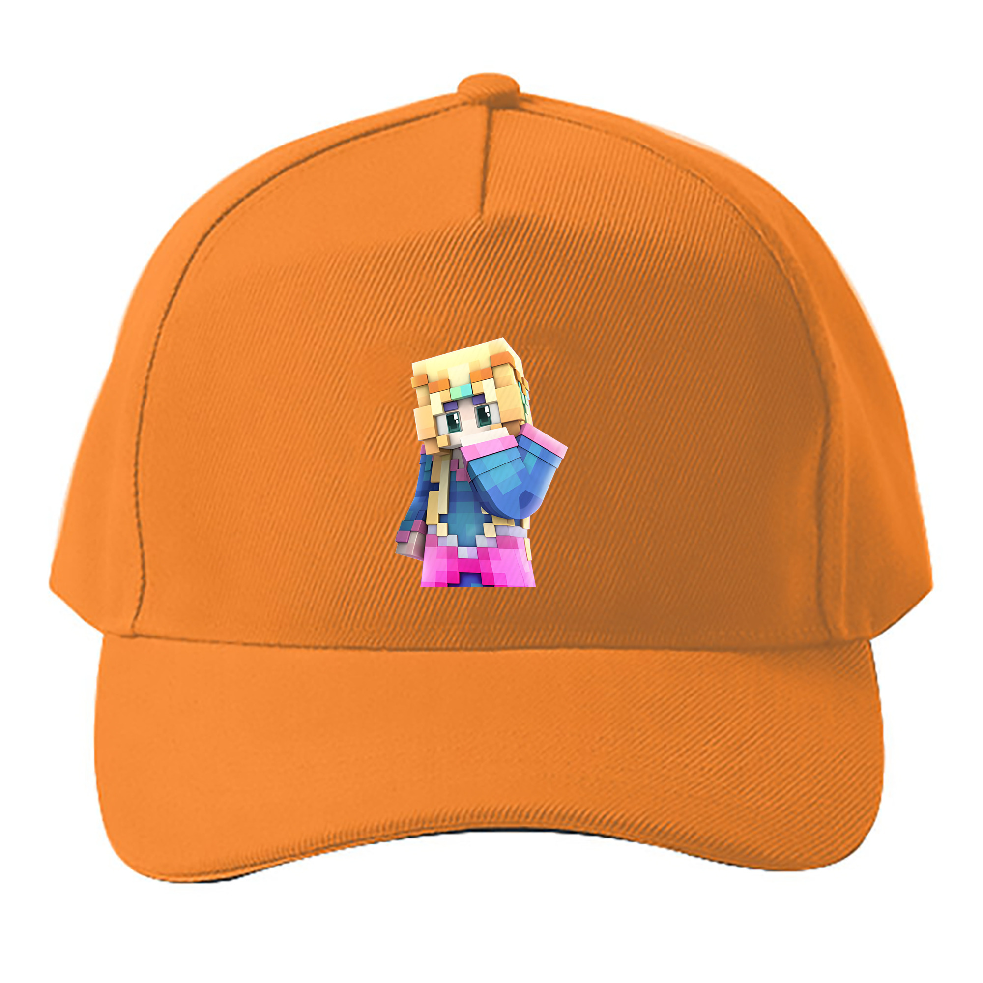 （画像用） マインクラフト ブロックの世界 Minecraft MC Block world ベースボールキャップ 綿100％ 男女兼用 帽子 スポーツ