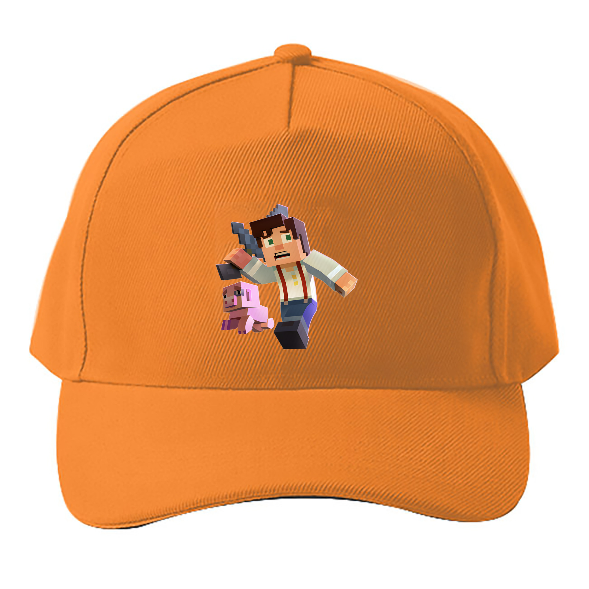 （画像用） マインクラフト ブロックの世界 Minecraft MC Block world ベースボールキャップ 綿100％ 男女兼用 帽子 スポーツ