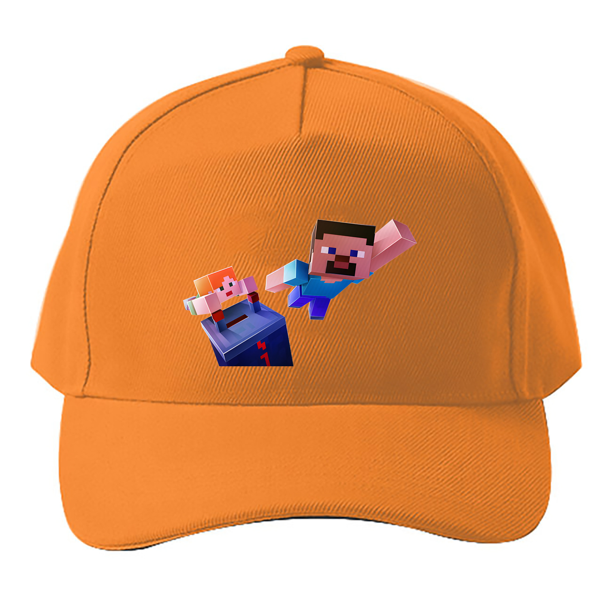 （画像用） マインクラフト ブロックの世界 Minecraft MC Block world ベースボールキャップ 綿100％ 男女兼用 帽子 スポーツ