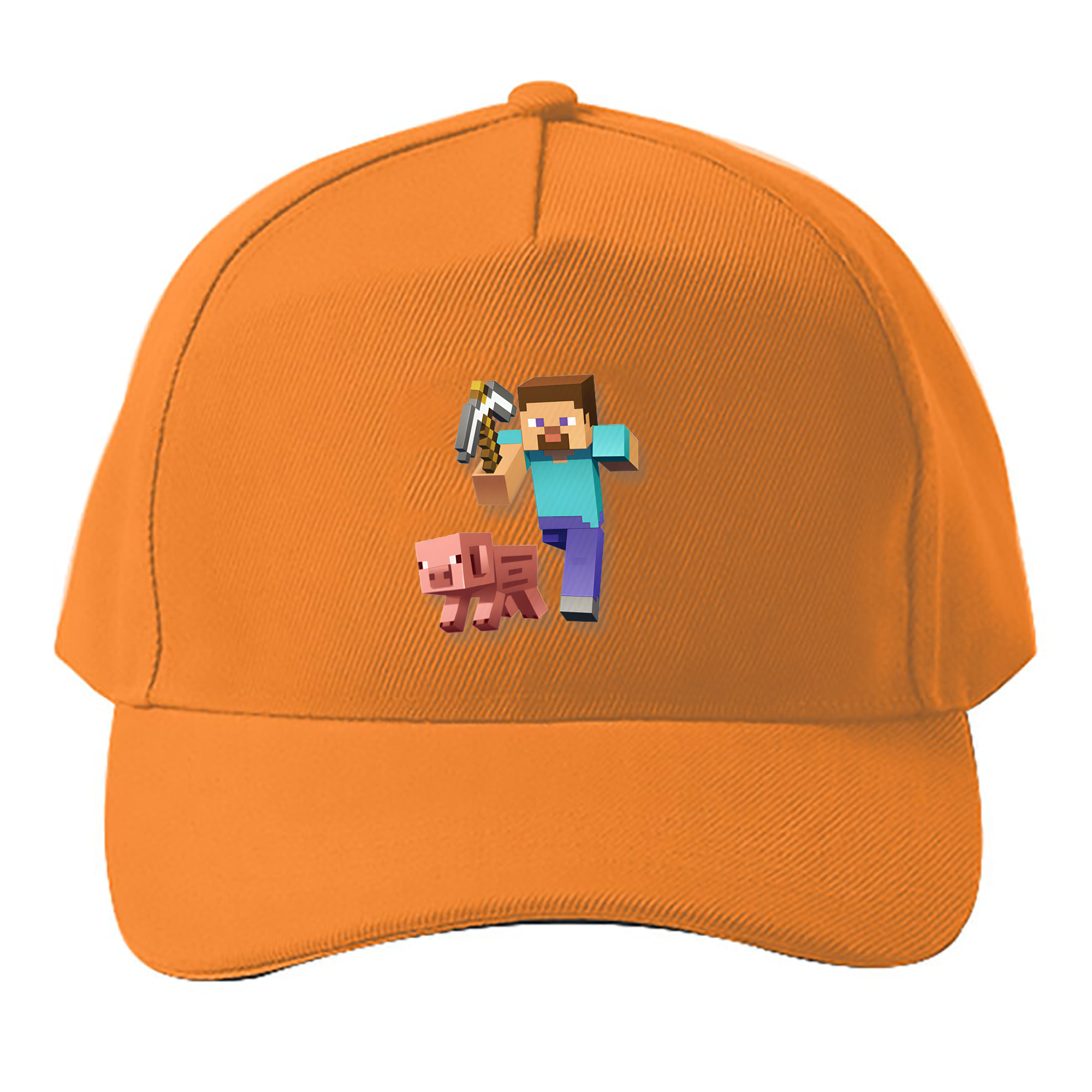 （画像用） マインクラフト ブロックの世界 Minecraft MC Block world ベースボールキャップ 綿100％ 男女兼用 帽子 スポーツ