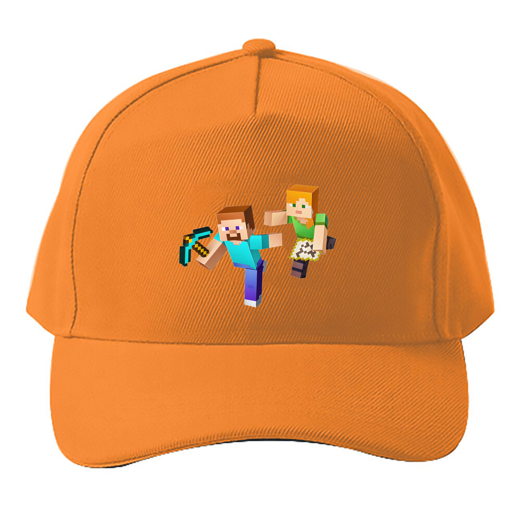 （画像用） マインクラフト ブロックの世界 Minecraft MC Block world ベースボールキャップ 綿100％ 男女兼用 帽子 スポーツ