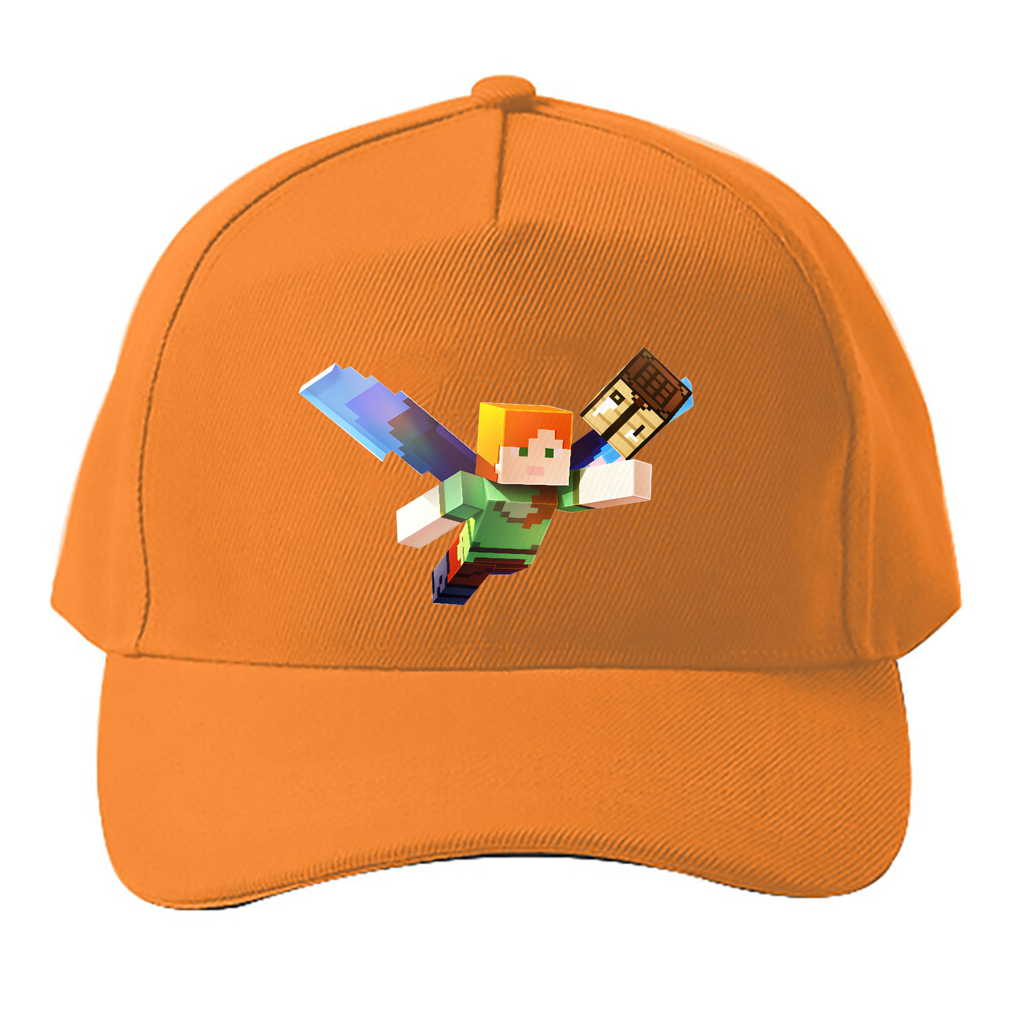 （画像用） マインクラフト ブロックの世界 Minecraft MC Block world ベースボールキャップ 綿100％ 男女兼用 帽子 スポーツ