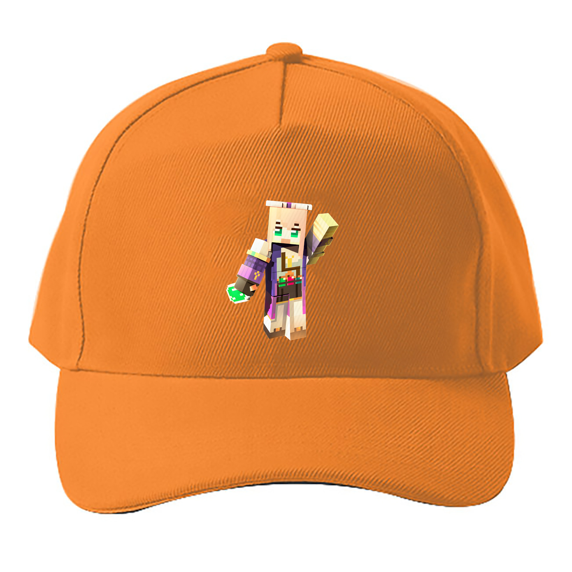 （画像用） マインクラフト ブロックの世界 Minecraft MC Block world ベースボールキャップ 綿100％ 男女兼用 帽子 スポーツ