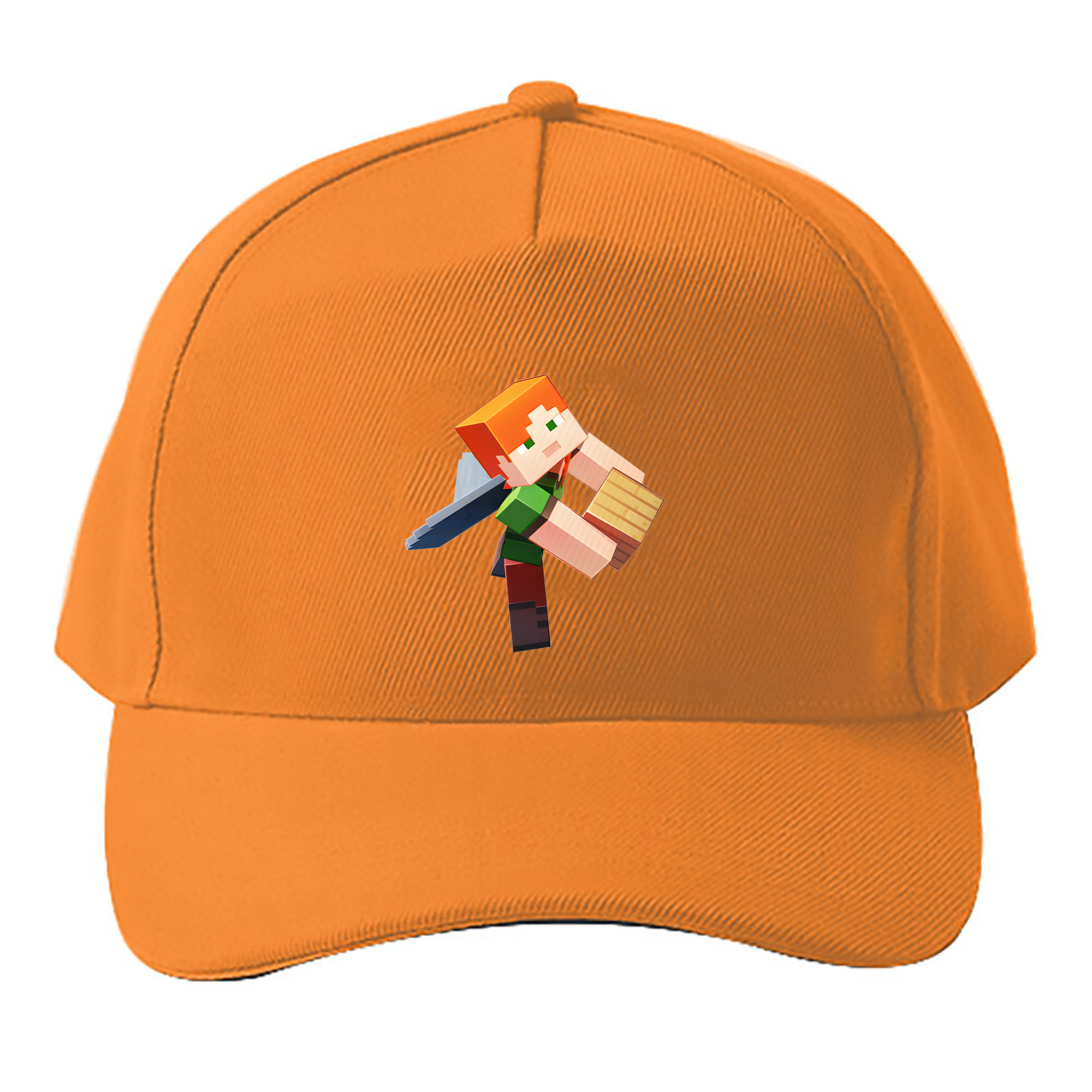 （画像用） マインクラフト ブロックの世界 Minecraft MC Block world ベースボールキャップ 綿100％ 男女兼用 帽子 スポーツ