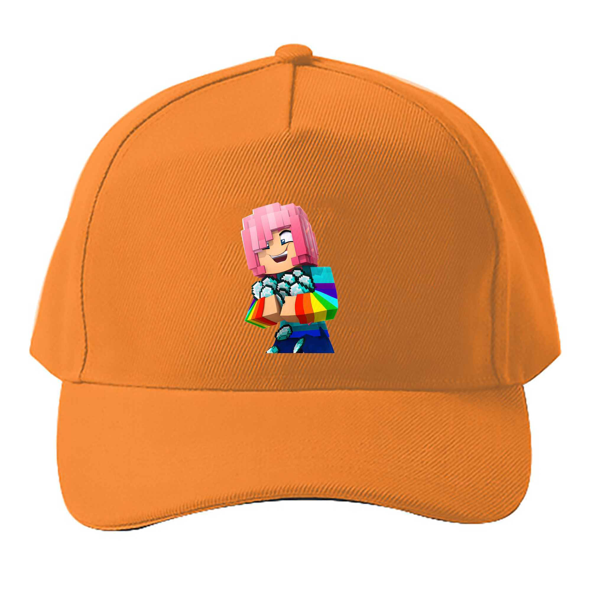 （画像用） マインクラフト ブロックの世界 Minecraft MC Block world ベースボールキャップ 綿100％ 男女兼用 帽子 スポーツ