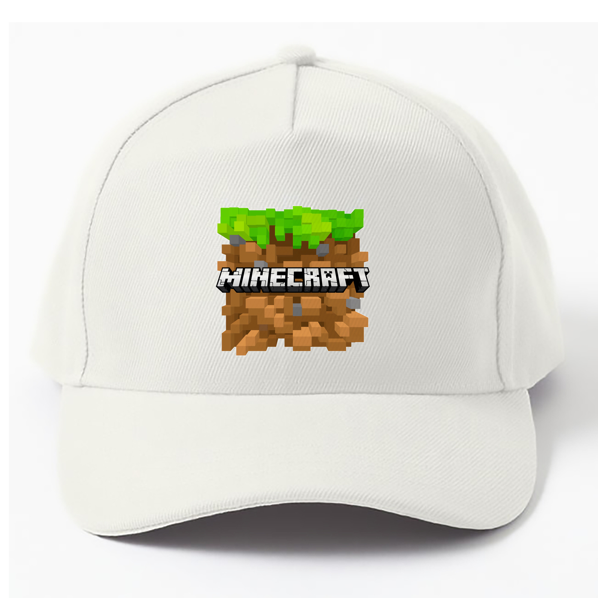 （画像用） マインクラフト ブロックの世界 Minecraft MC Block world ベースボールキャップ 綿100％ 男女兼用 帽子 スポーツ