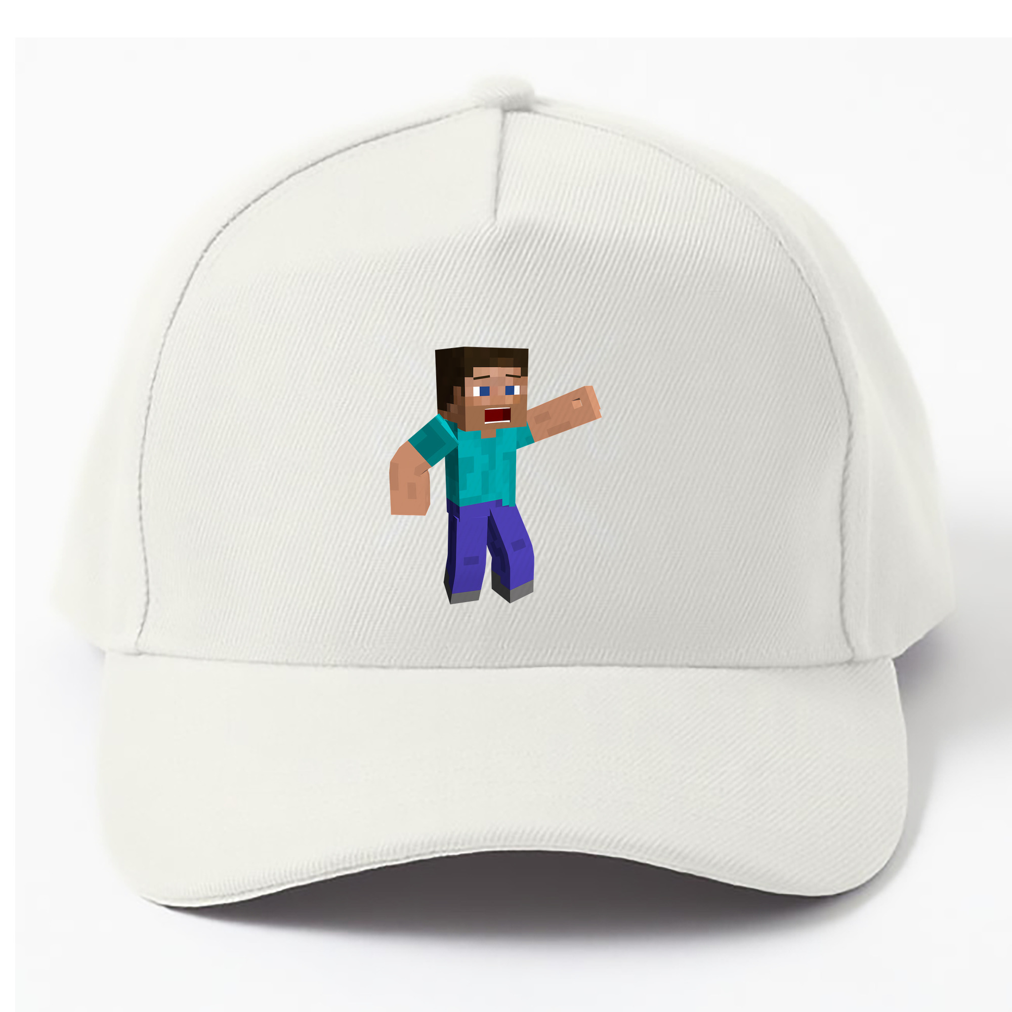 （画像用） マインクラフト ブロックの世界 Minecraft MC Block world ベースボールキャップ 綿100％ 男女兼用 帽子 スポーツ
