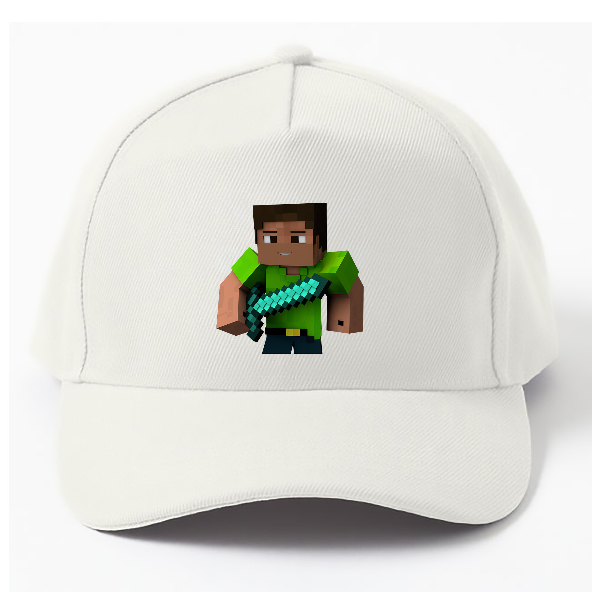 （画像用） マインクラフト ブロックの世界 Minecraft MC Block world ベースボールキャップ 綿100％ 男女兼用 帽子 スポーツ