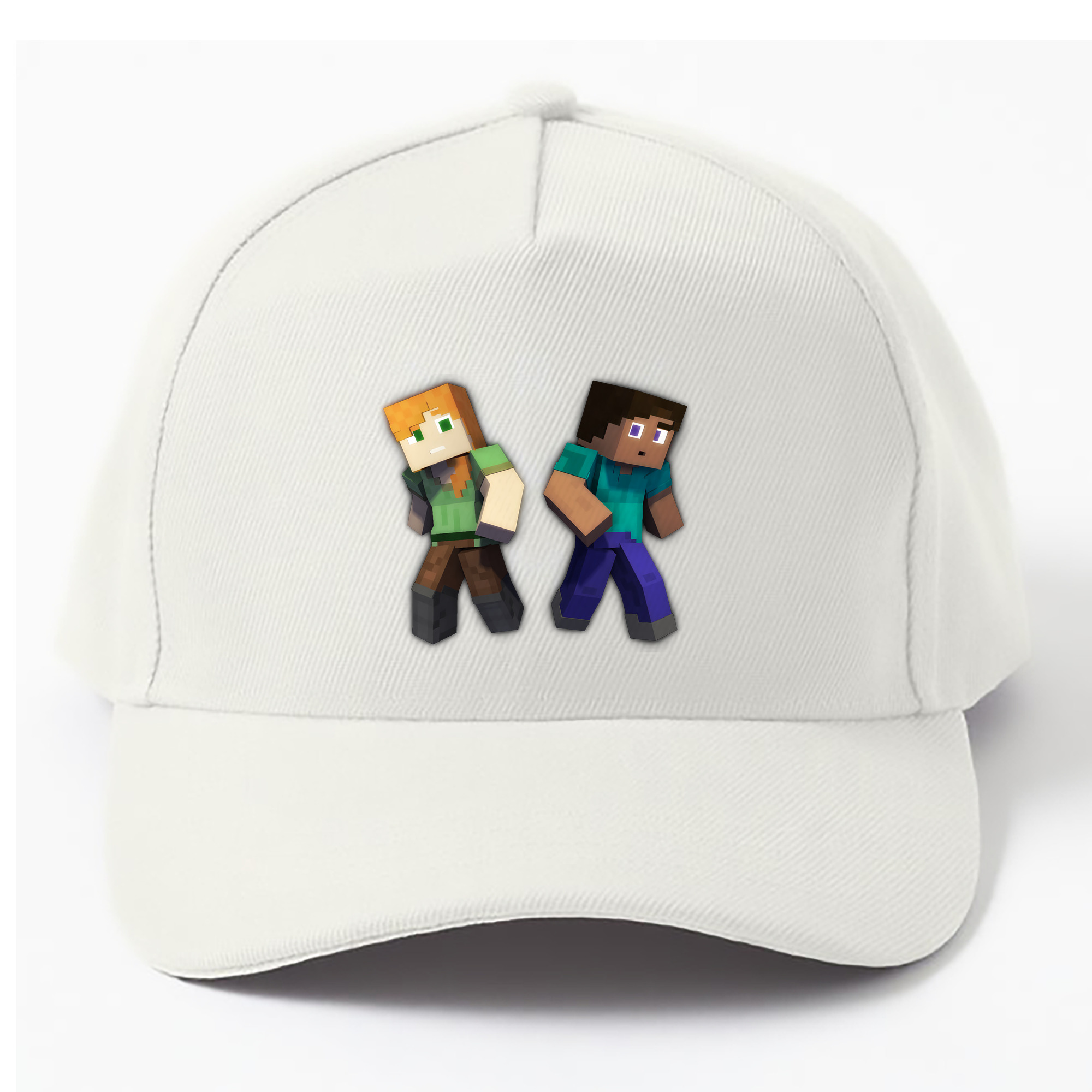 （画像用） マインクラフト ブロックの世界 Minecraft MC Block world ベースボールキャップ 綿100％ 男女兼用 帽子 スポーツ
