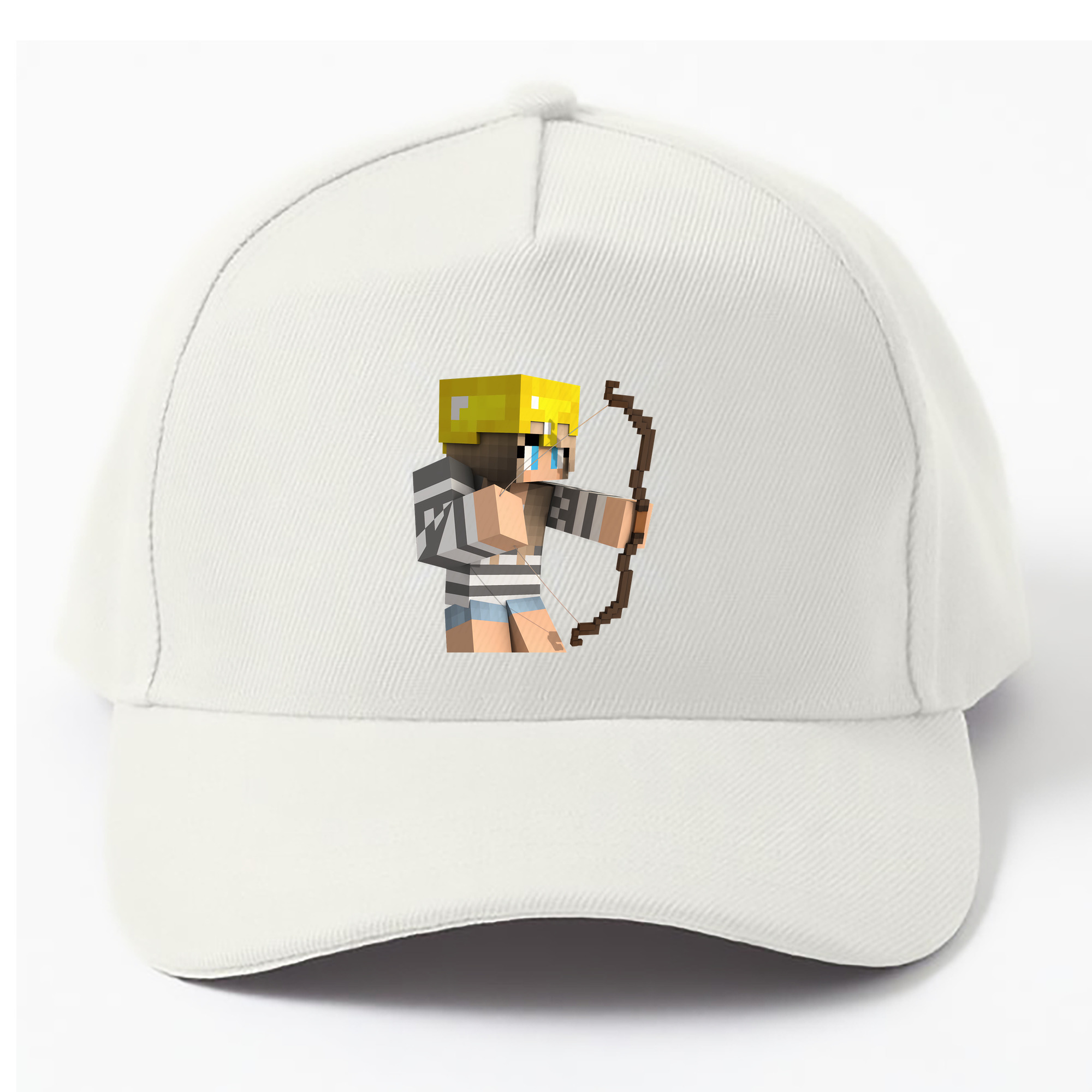 （画像用） マインクラフト ブロックの世界 Minecraft MC Block world ベースボールキャップ 綿100％ 男女兼用 帽子 スポーツ