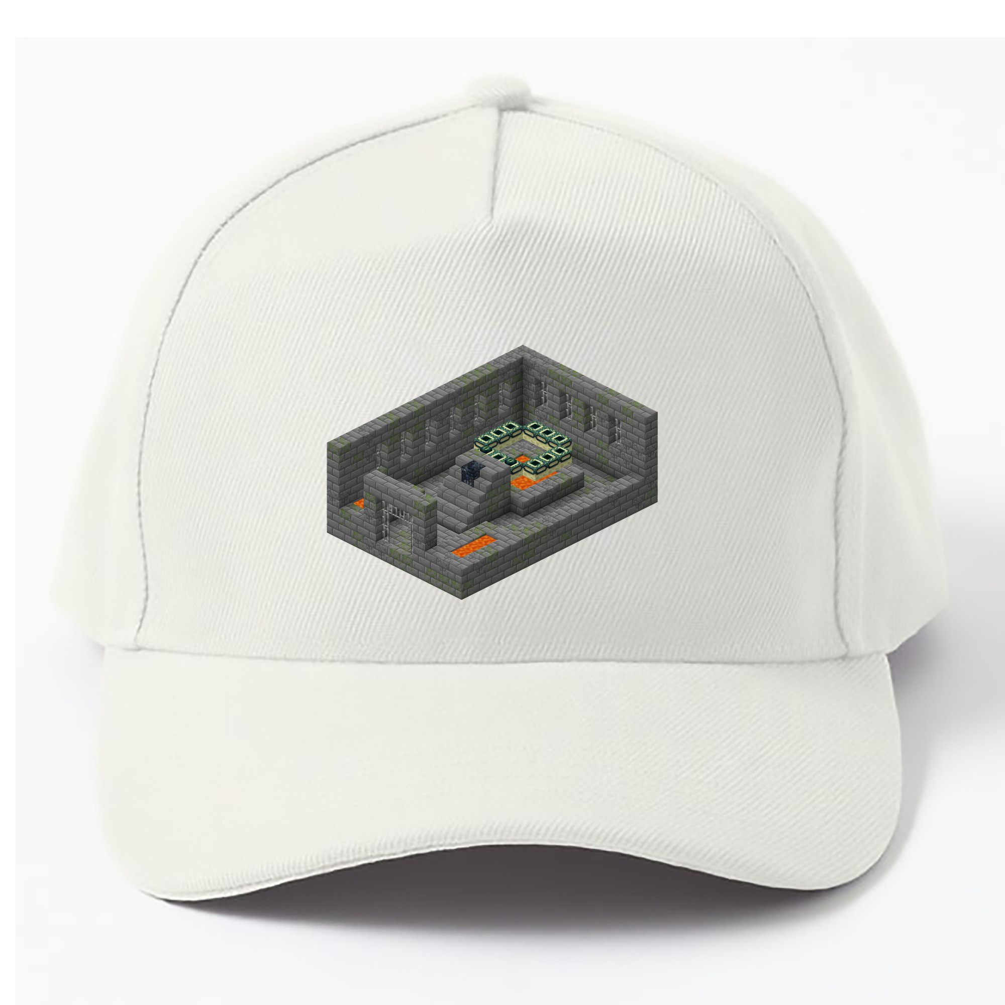 （画像用） マインクラフト ブロックの世界 Minecraft MC Block world ベースボールキャップ 綿100％ 男女兼用 帽子 スポーツ