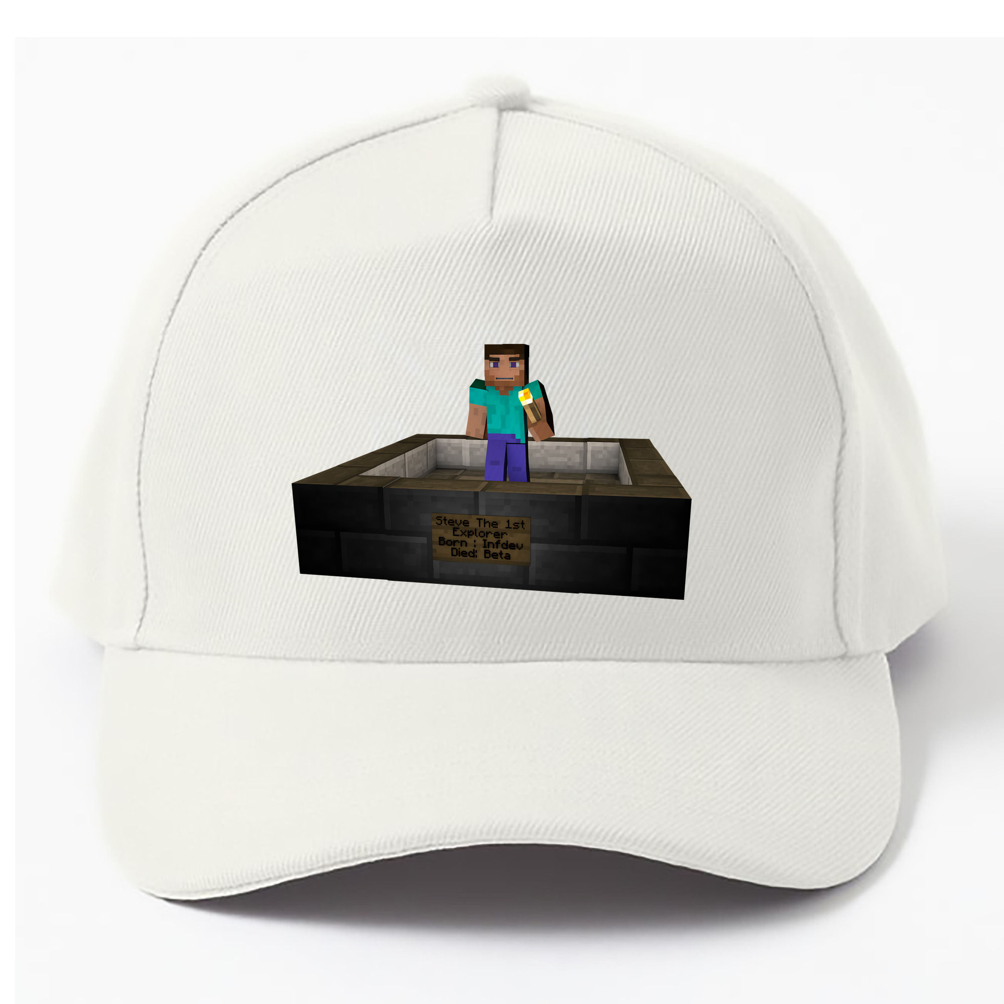 （画像用） マインクラフト ブロックの世界 Minecraft MC Block world ベースボールキャップ 綿100％ 男女兼用 帽子 スポーツ