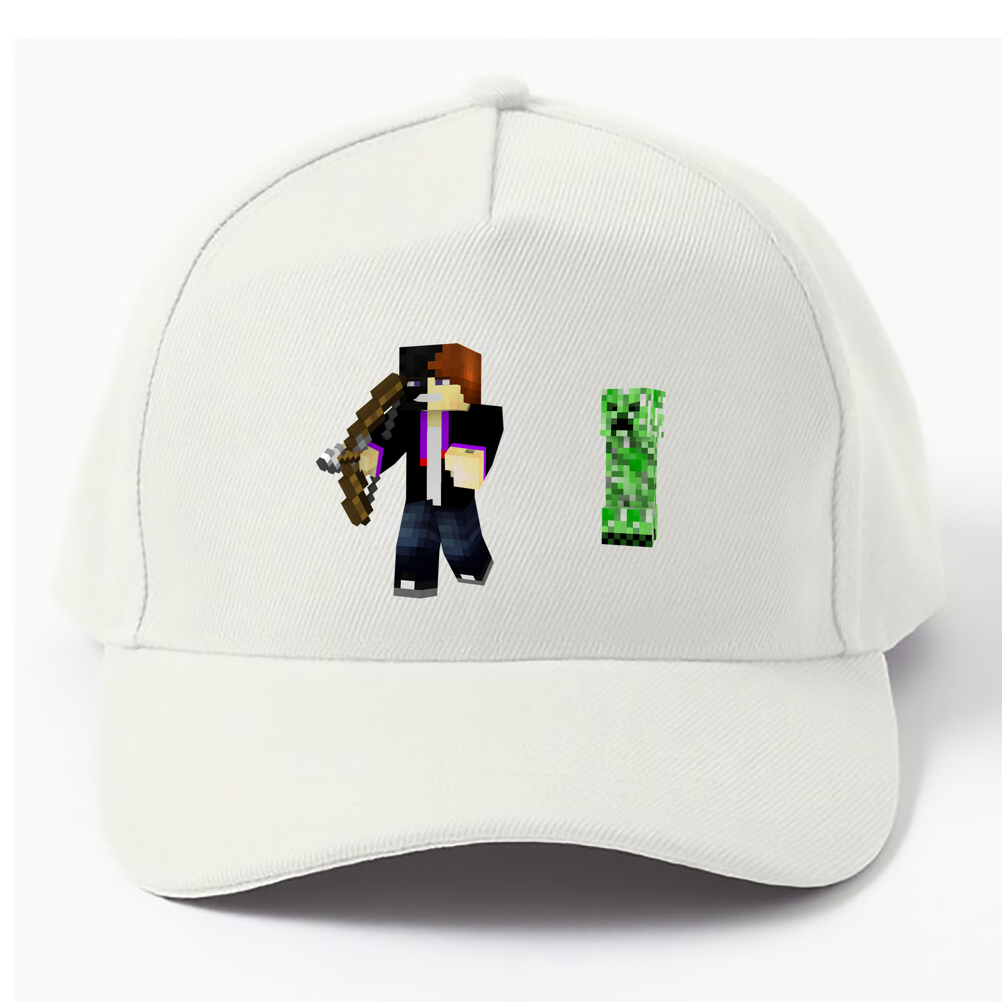 （画像用） マインクラフト ブロックの世界 Minecraft MC Block world ベースボールキャップ 綿100％ 男女兼用 帽子 スポーツ