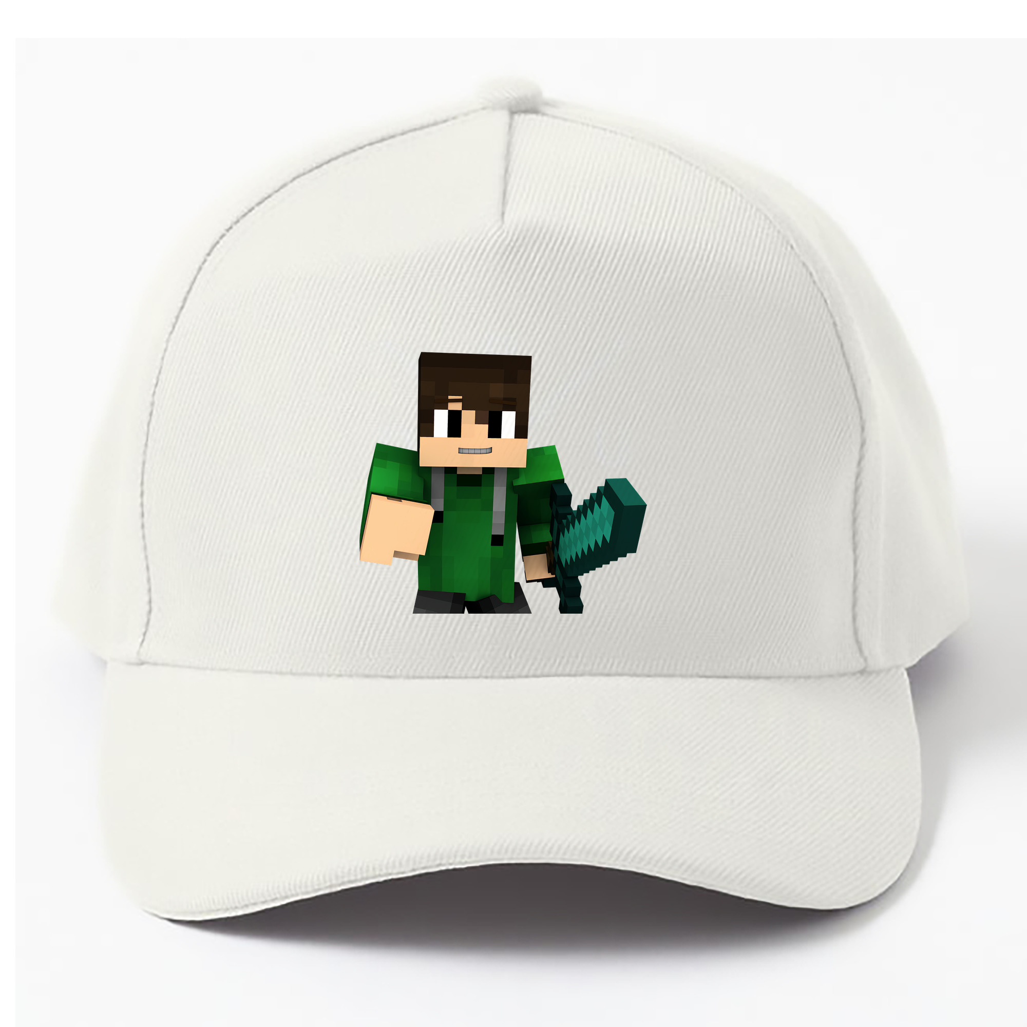 （画像用） マインクラフト ブロックの世界 Minecraft MC Block world ベースボールキャップ 綿100％ 男女兼用 帽子 スポーツ