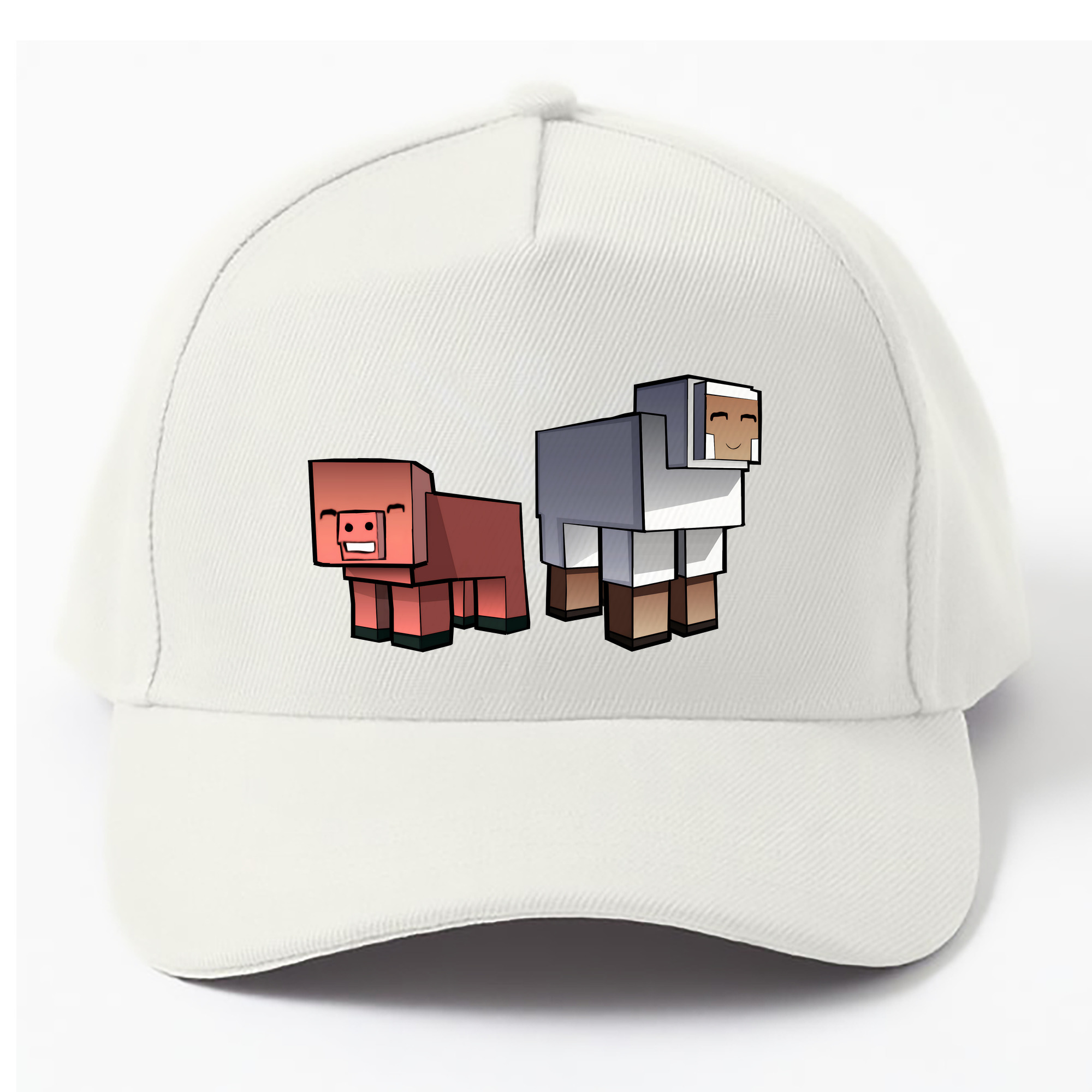 （画像用） マインクラフト ブロックの世界 Minecraft MC Block world ベースボールキャップ 綿100％ 男女兼用 帽子 スポーツ