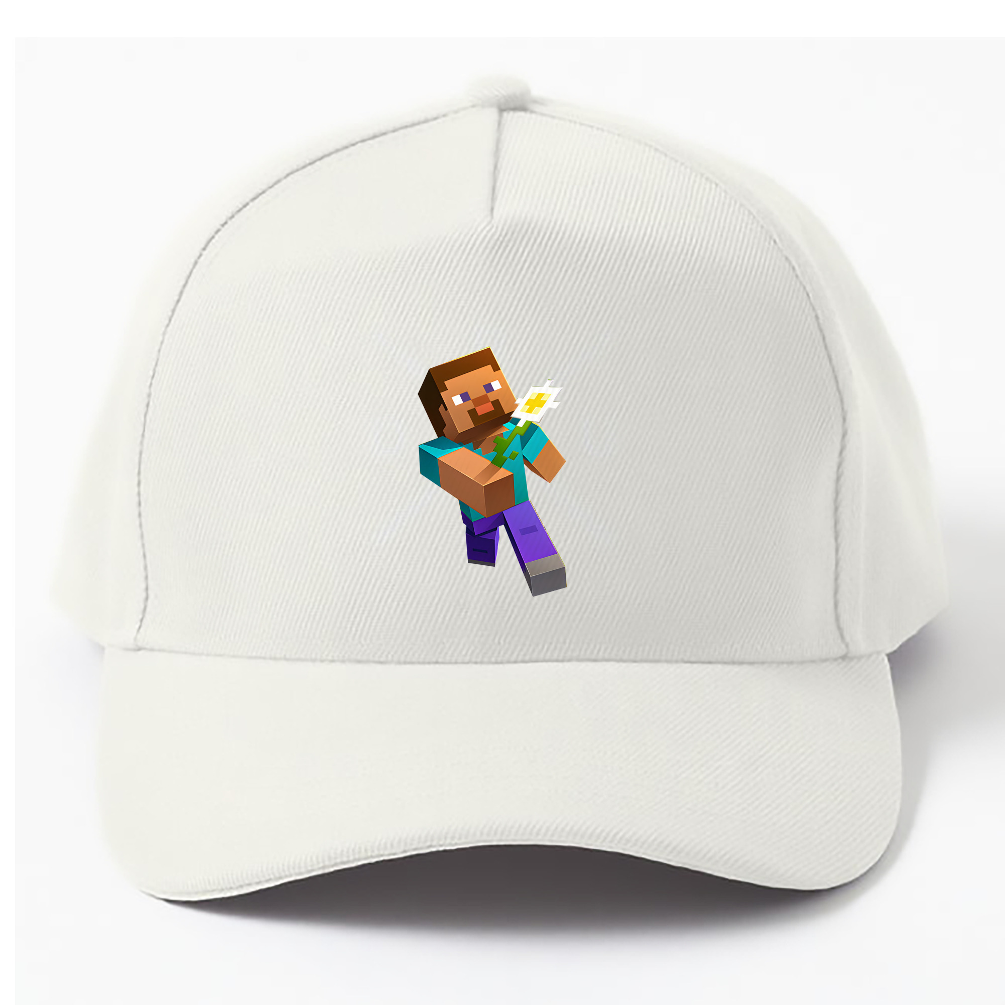 （画像用） マインクラフト ブロックの世界 Minecraft MC Block world ベースボールキャップ 綿100％ 男女兼用 帽子 スポーツ
