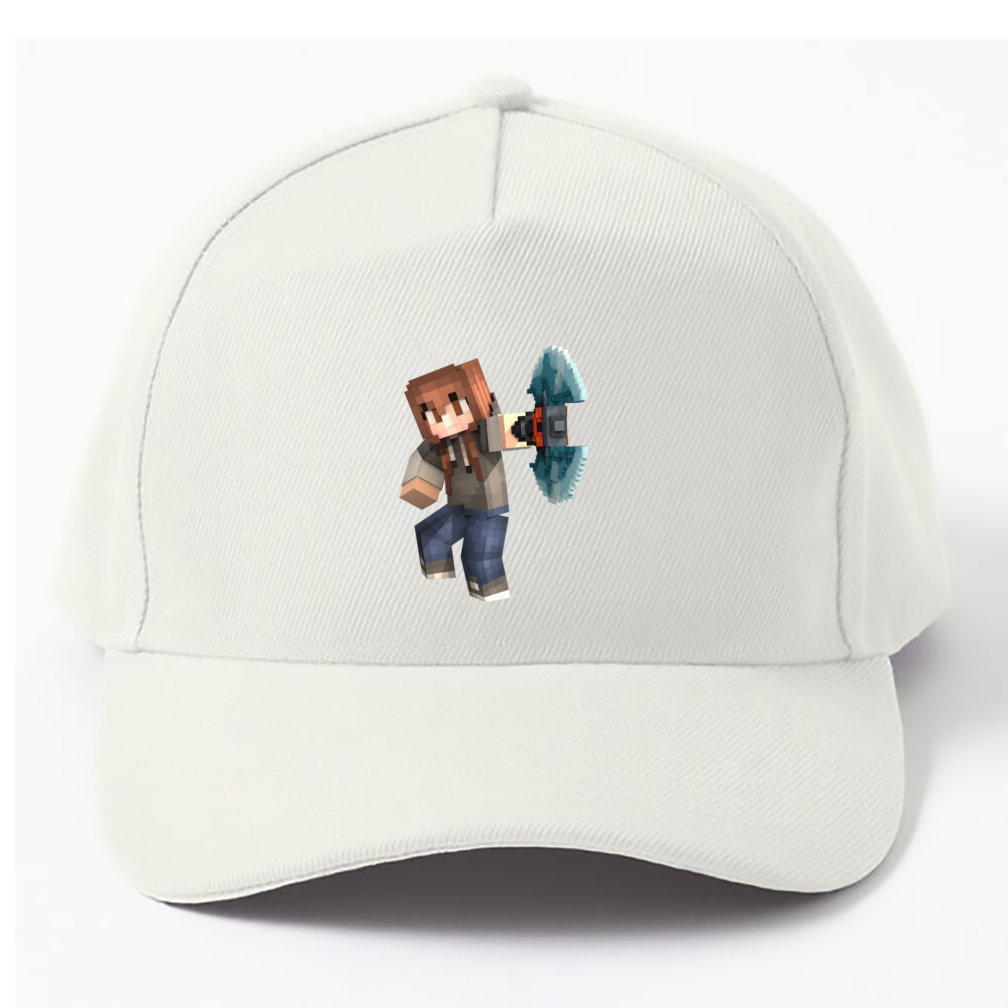 （画像用） マインクラフト ブロックの世界 Minecraft MC Block world ベースボールキャップ 綿100％ 男女兼用 帽子 スポーツ