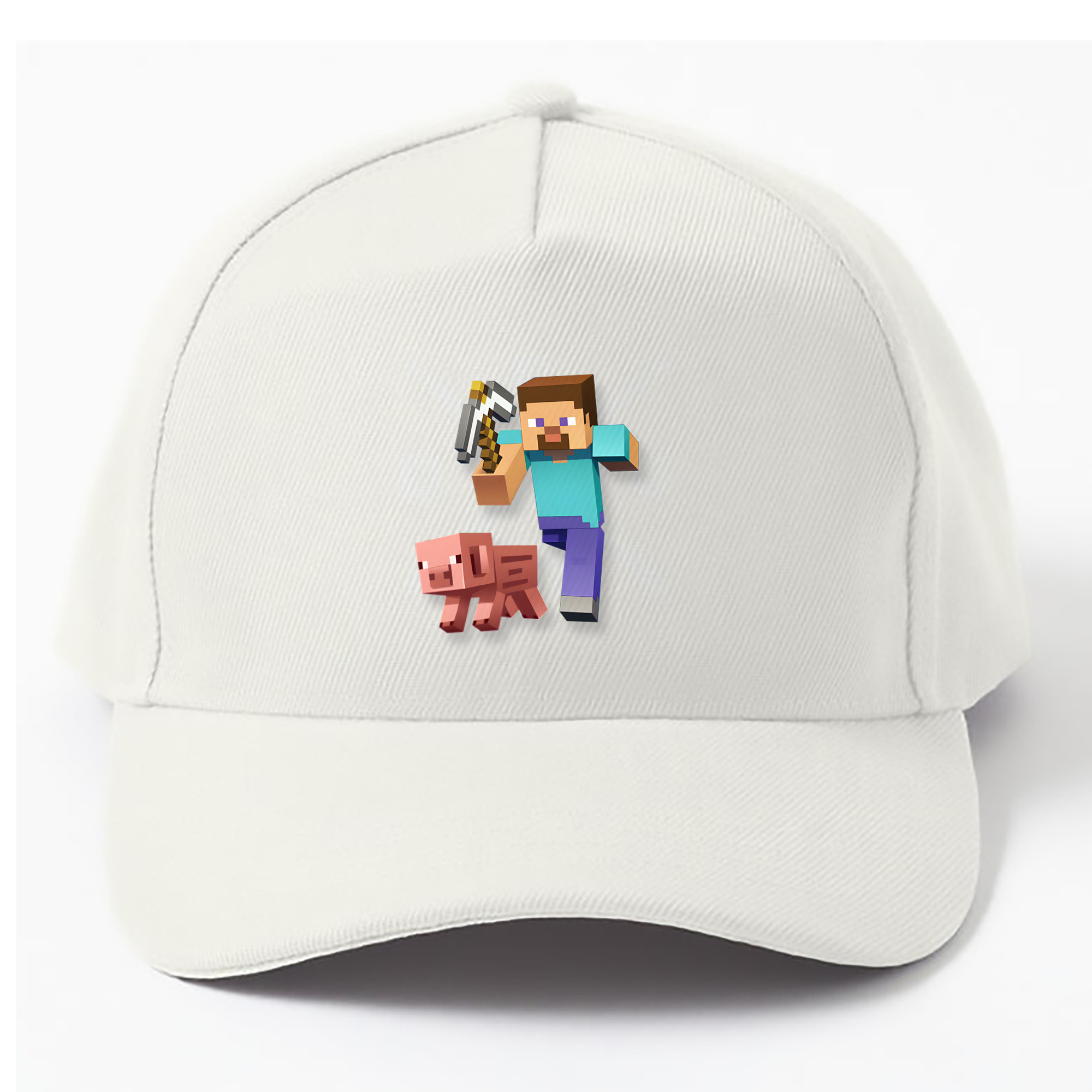 （画像用） マインクラフト ブロックの世界 Minecraft MC Block world ベースボールキャップ 綿100％ 男女兼用 帽子 スポーツ