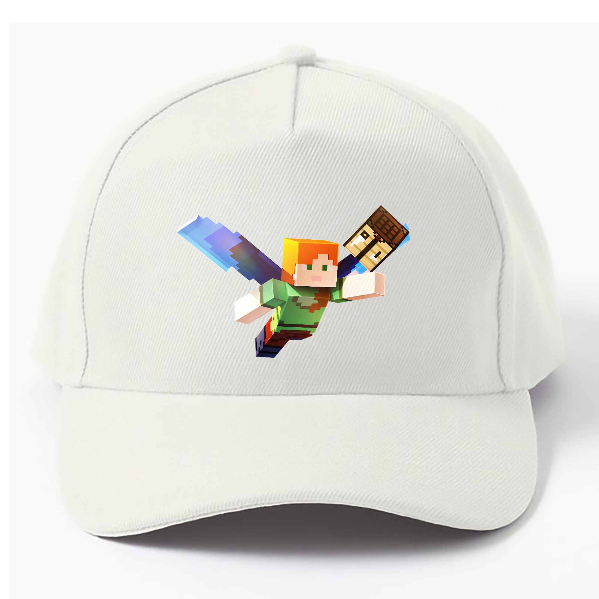 （画像用） マインクラフト ブロックの世界 Minecraft MC Block world ベースボールキャップ 綿100％ 男女兼用 帽子 スポーツ