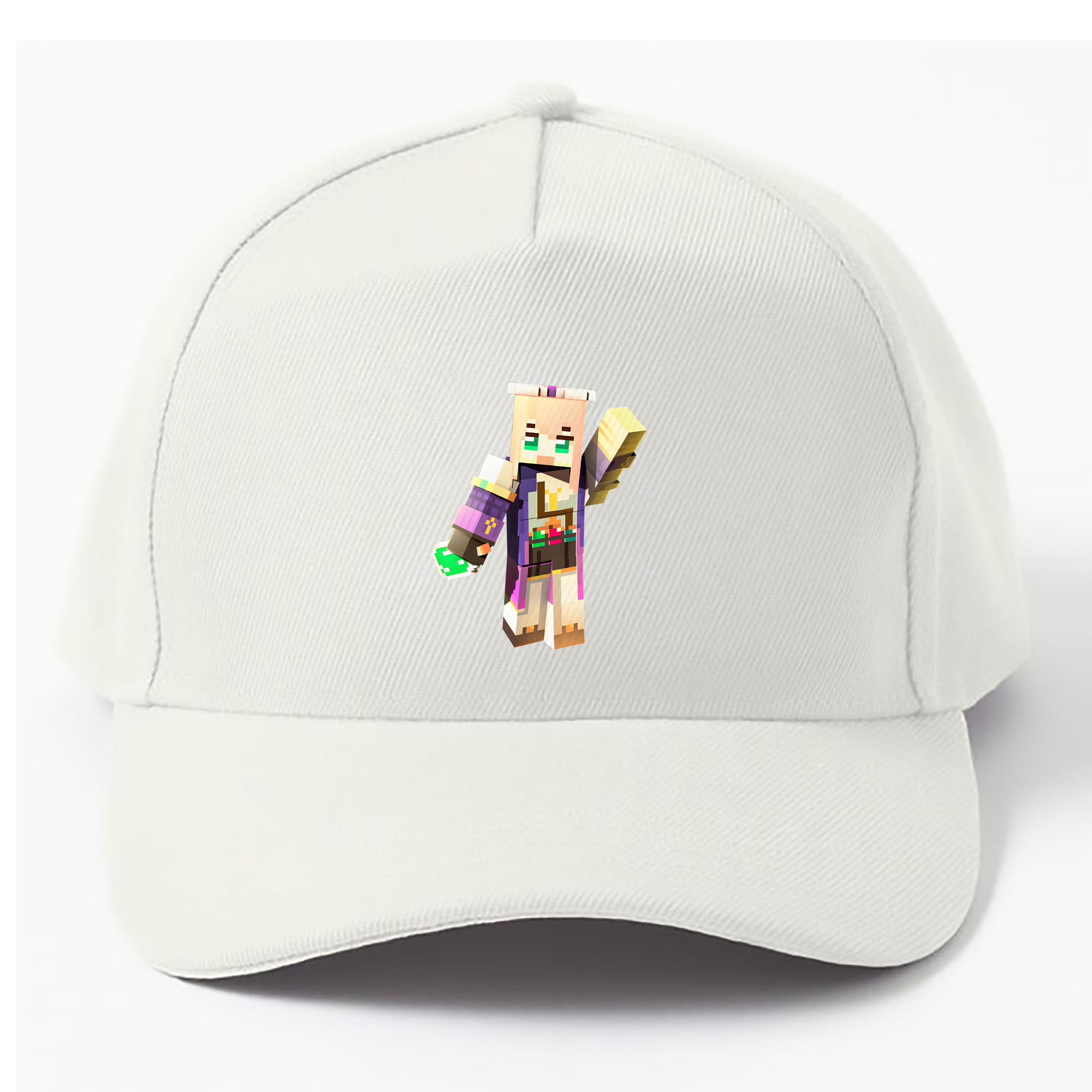 （画像用） マインクラフト ブロックの世界 Minecraft MC Block world ベースボールキャップ 綿100％ 男女兼用 帽子 スポーツ
