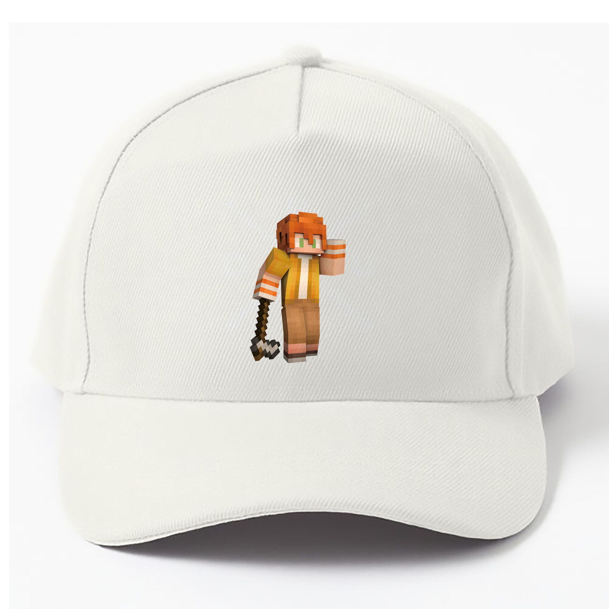 （画像用） マインクラフト ブロックの世界 Minecraft MC Block world ベースボールキャップ 綿100％ 男女兼用 帽子 スポーツ