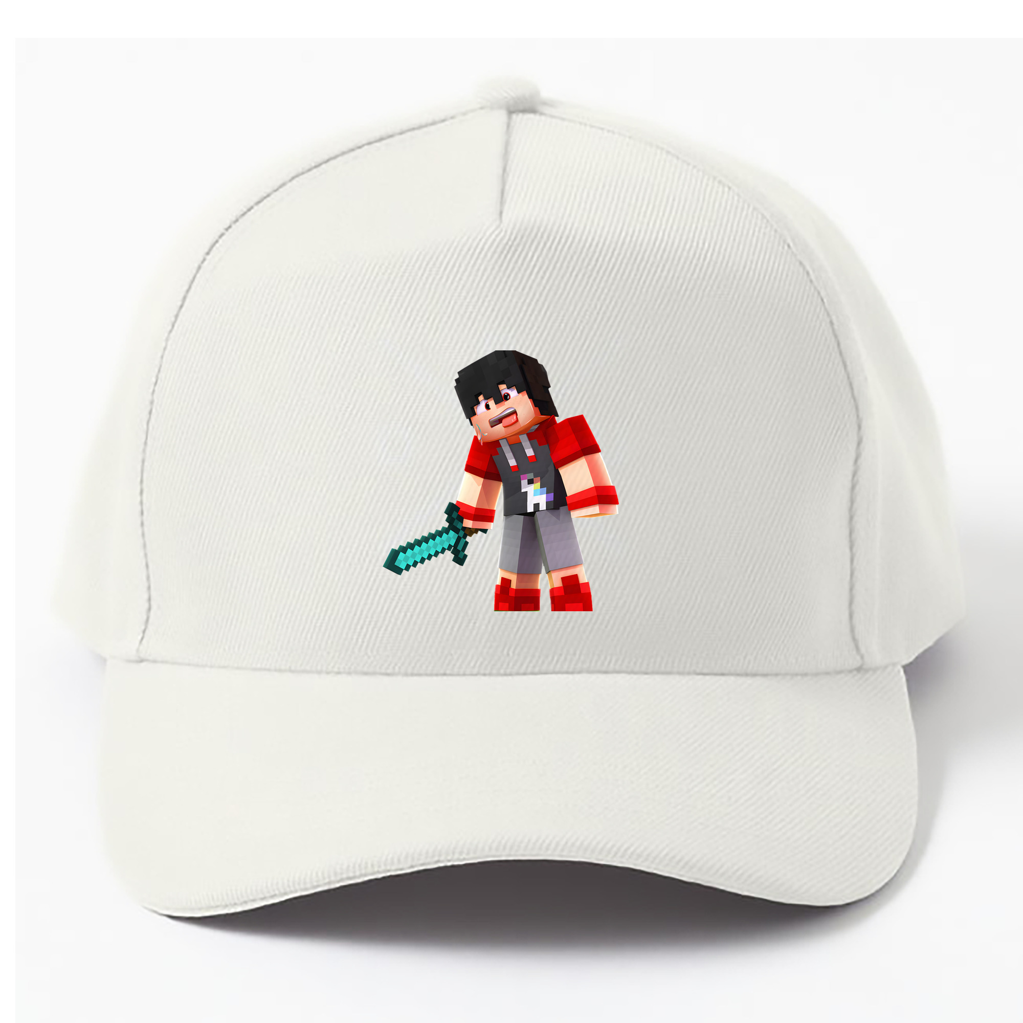 （画像用） マインクラフト ブロックの世界 Minecraft MC Block world ベースボールキャップ 綿100％ 男女兼用 帽子 スポーツ