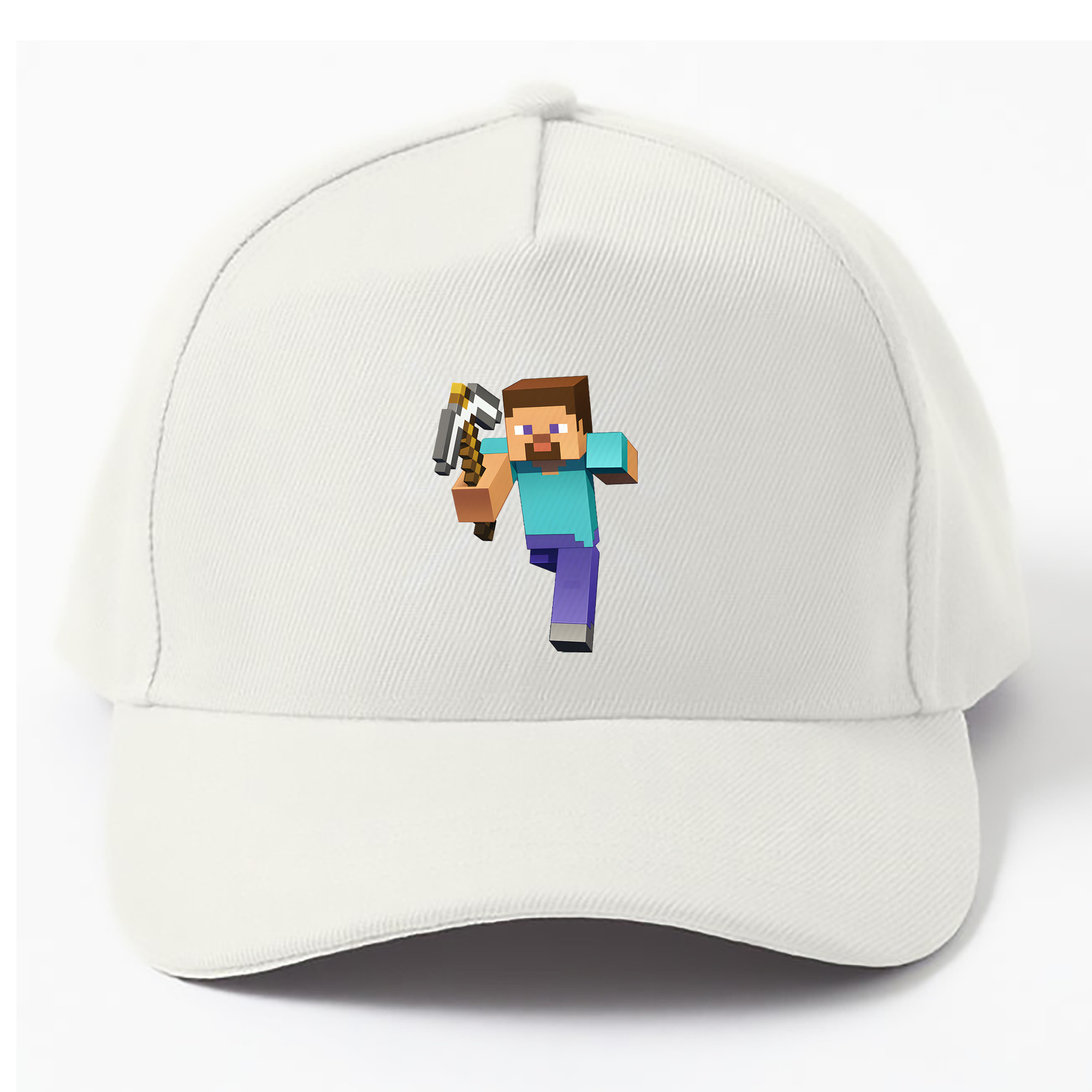 （画像用） マインクラフト ブロックの世界 Minecraft MC Block world ベースボールキャップ 綿100％ 男女兼用 帽子 スポーツ