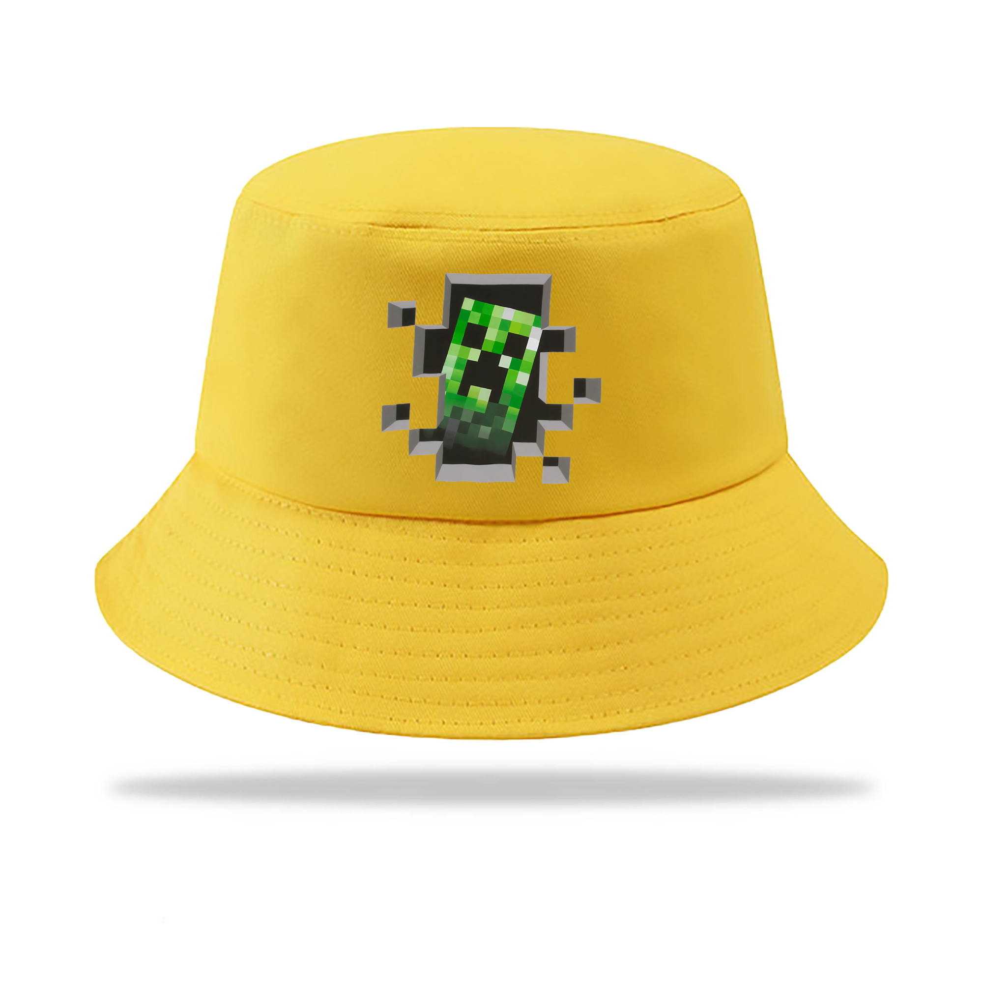 （画像用） マインクラフト ブロックの世界 Minecraft MC Block world アウトドア日除けバケットハット