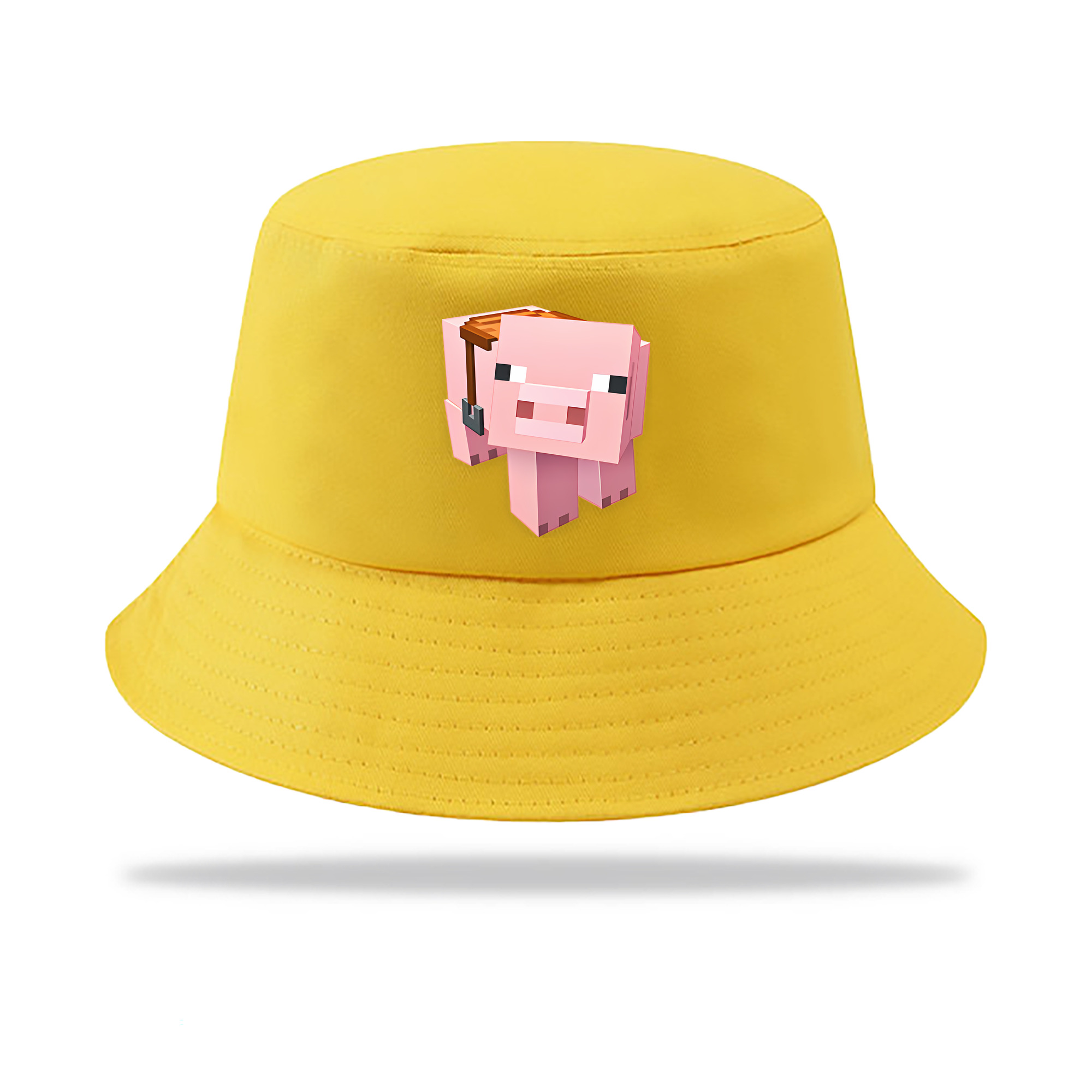（画像用） マインクラフト ブロックの世界 Minecraft MC Block world アウトドア日除けバケットハット