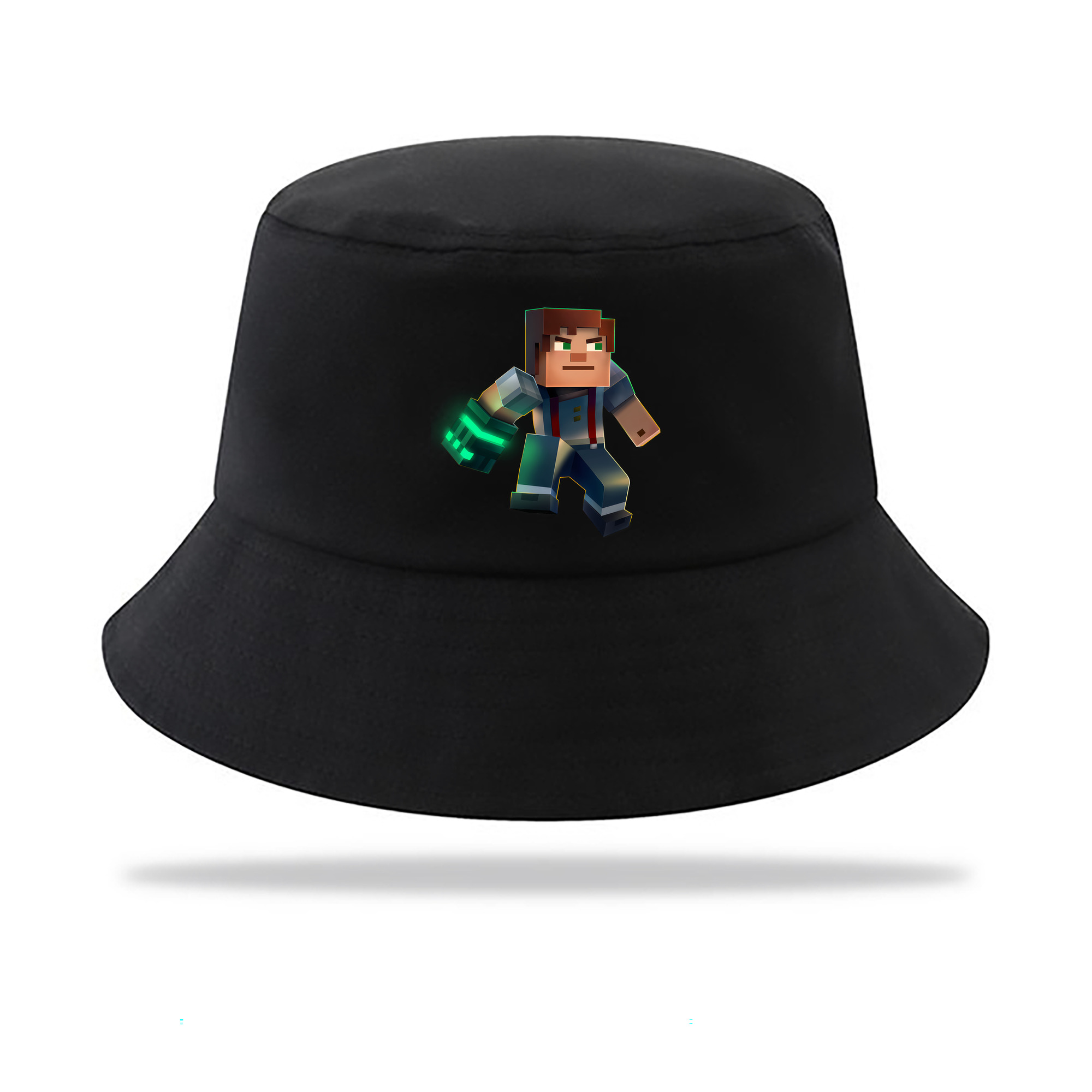 （画像用） マインクラフト ブロックの世界 Minecraft MC Block world アウトドア日除けバケットハット