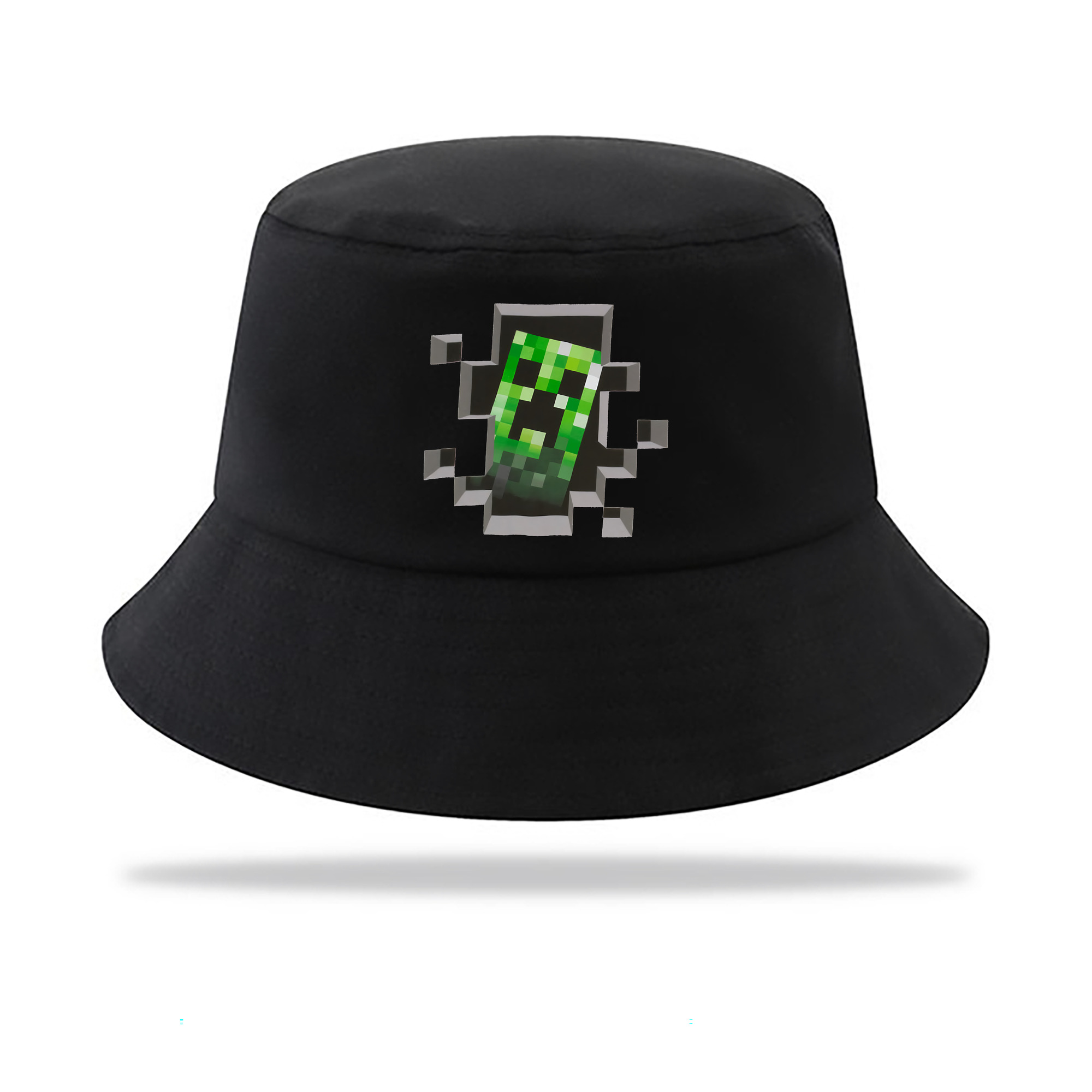 （画像用） マインクラフト ブロックの世界 Minecraft MC Block world アウトドア日除けバケットハット