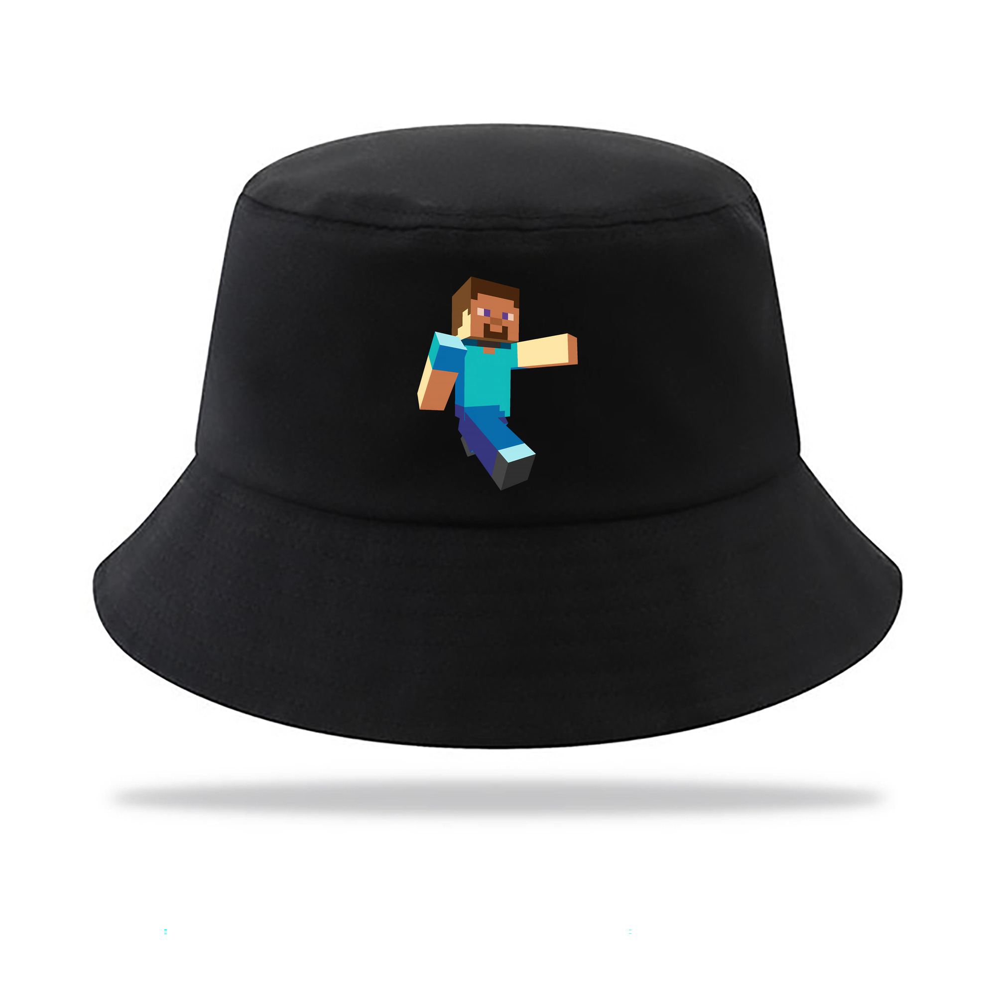（画像用） マインクラフト ブロックの世界 Minecraft MC Block world アウトドア日除けバケットハット