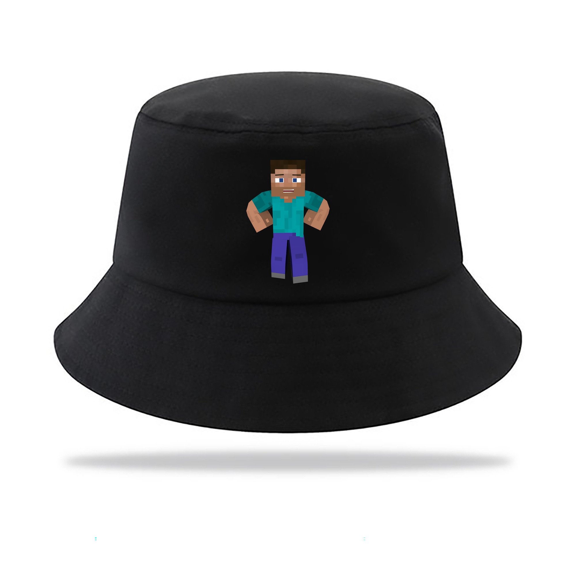 （画像用） マインクラフト ブロックの世界 Minecraft MC Block world アウトドア日除けバケットハット