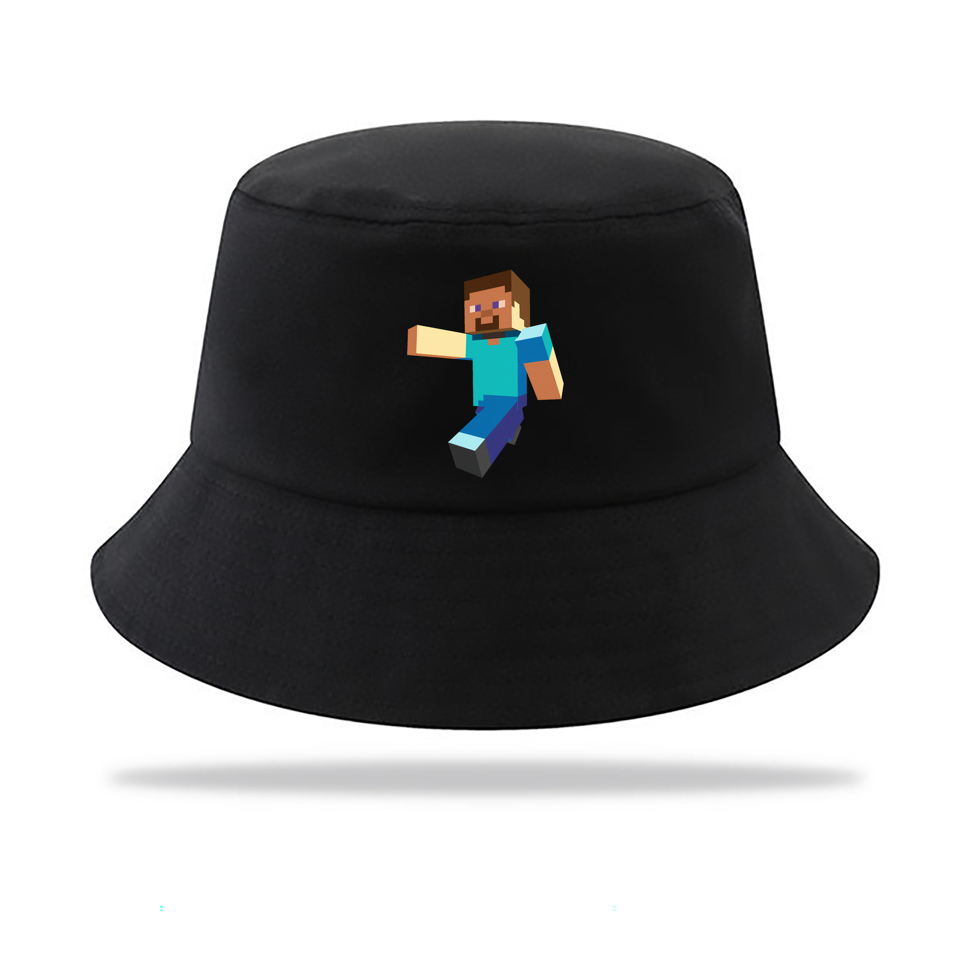 （画像用） マインクラフト ブロックの世界 Minecraft MC Block world アウトドア日除けバケットハット