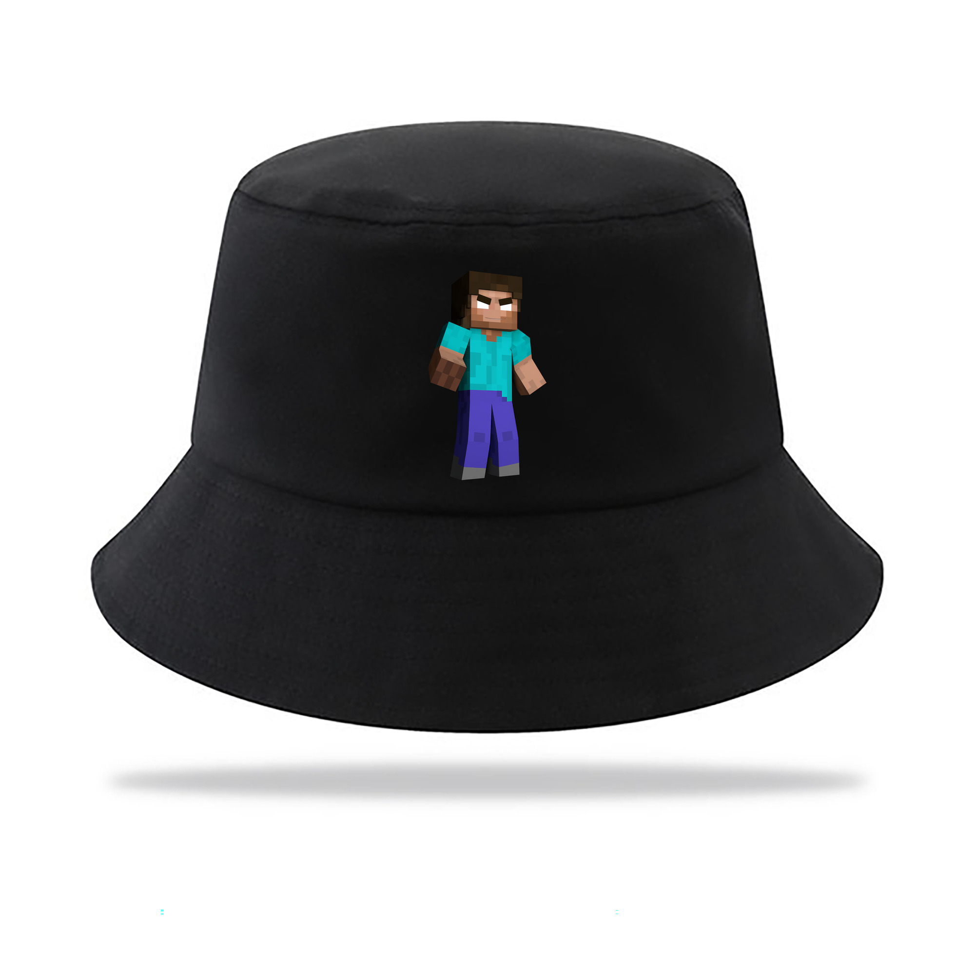 （画像用） マインクラフト ブロックの世界 Minecraft MC Block world アウトドア日除けバケットハット