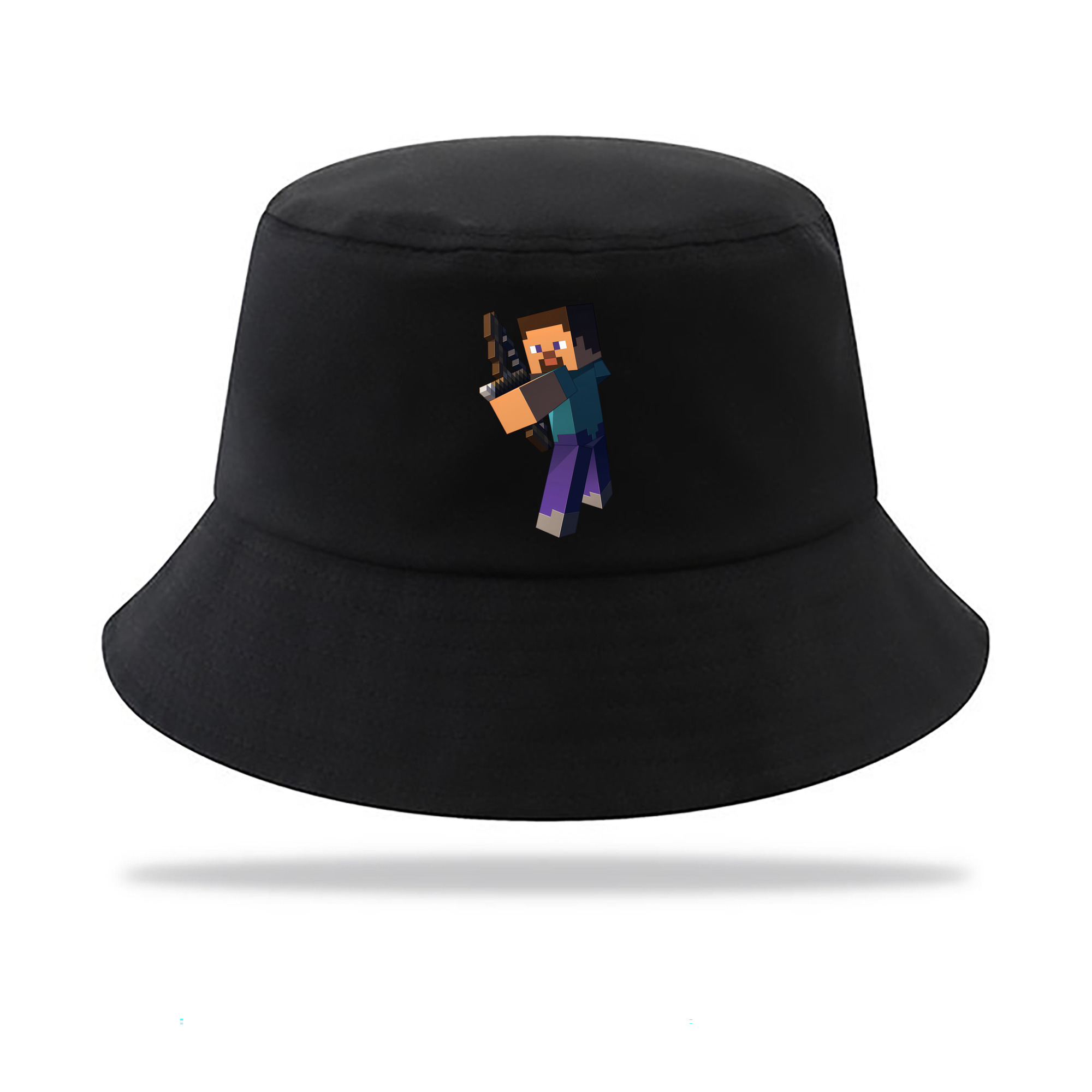 （画像用） マインクラフト ブロックの世界 Minecraft MC Block world アウトドア日除けバケットハット