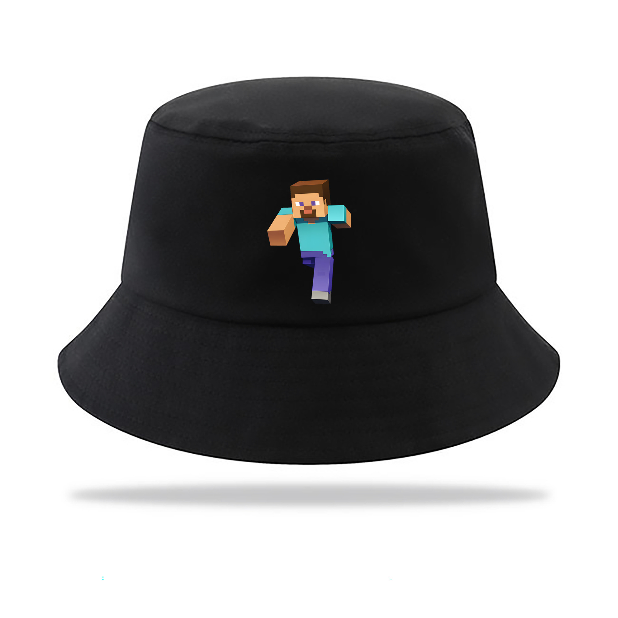 （画像用） マインクラフト ブロックの世界 Minecraft MC Block world アウトドア日除けバケットハット