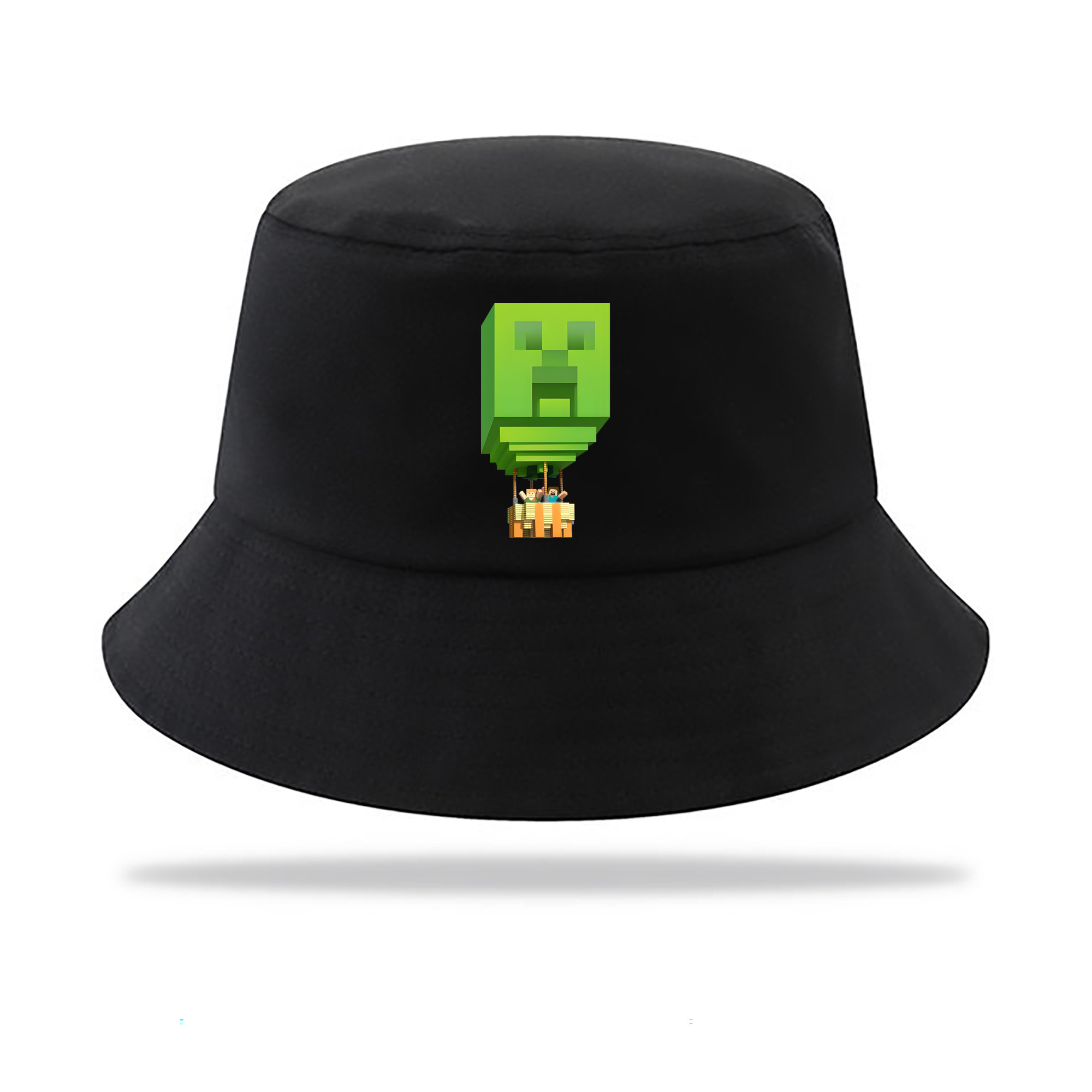 （画像用） マインクラフト ブロックの世界 Minecraft MC Block world アウトドア日除けバケットハット