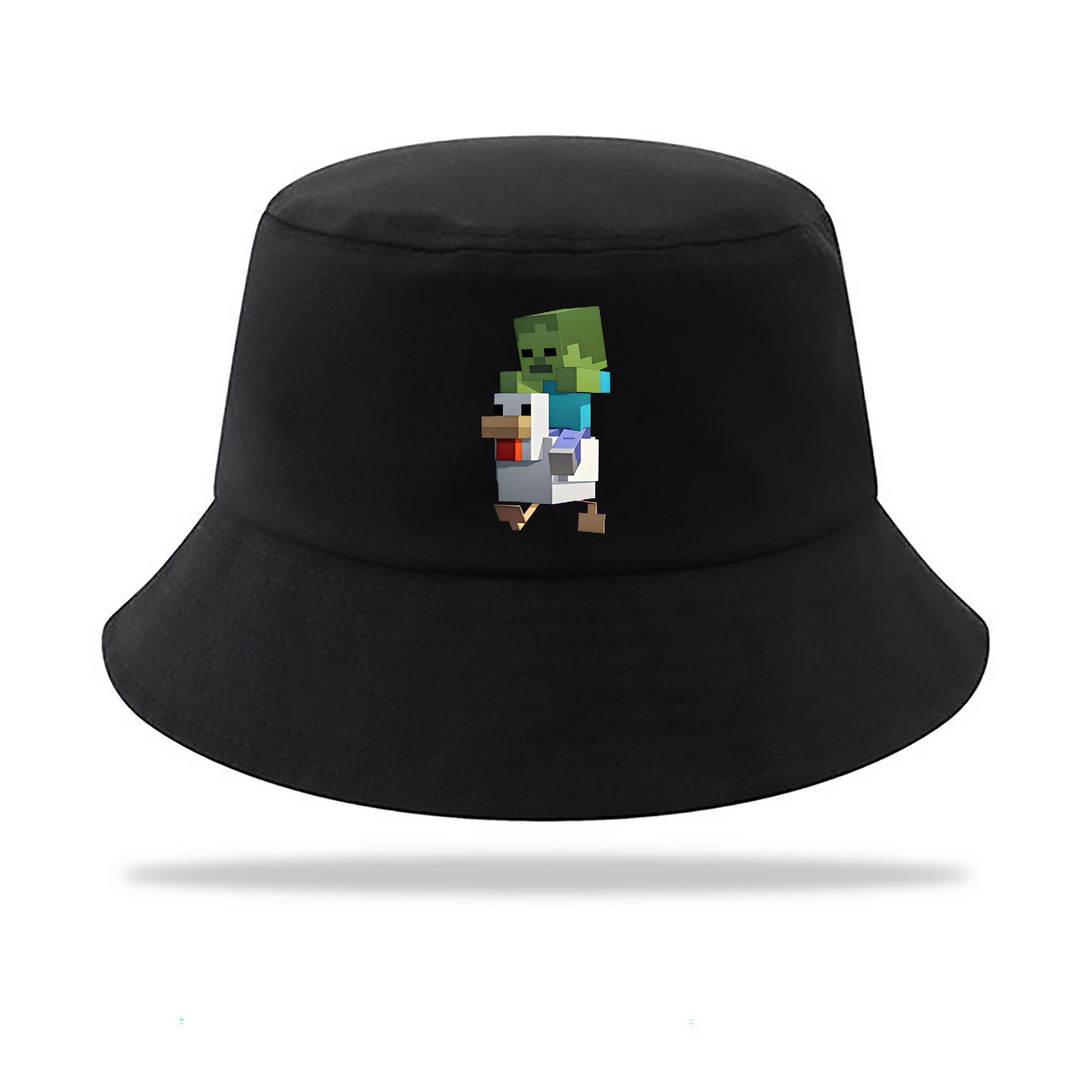 （画像用） マインクラフト ブロックの世界 Minecraft MC Block world アウトドア日除けバケットハット