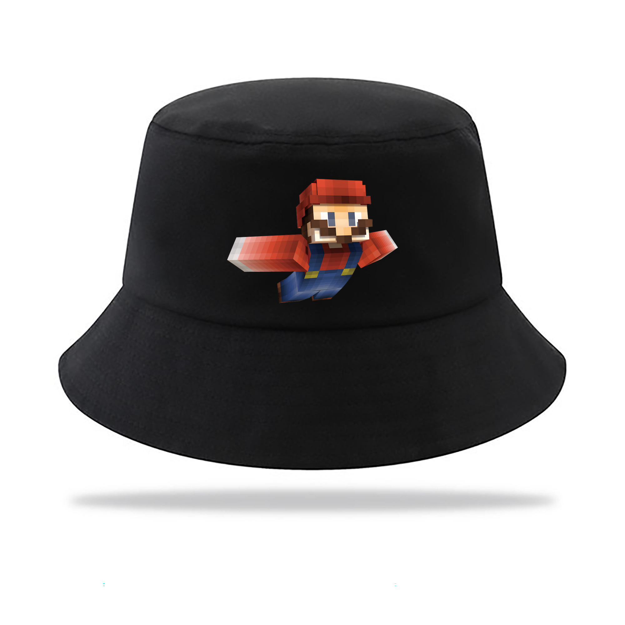 （画像用） マインクラフト ブロックの世界 Minecraft MC Block world アウトドア日除けバケットハット