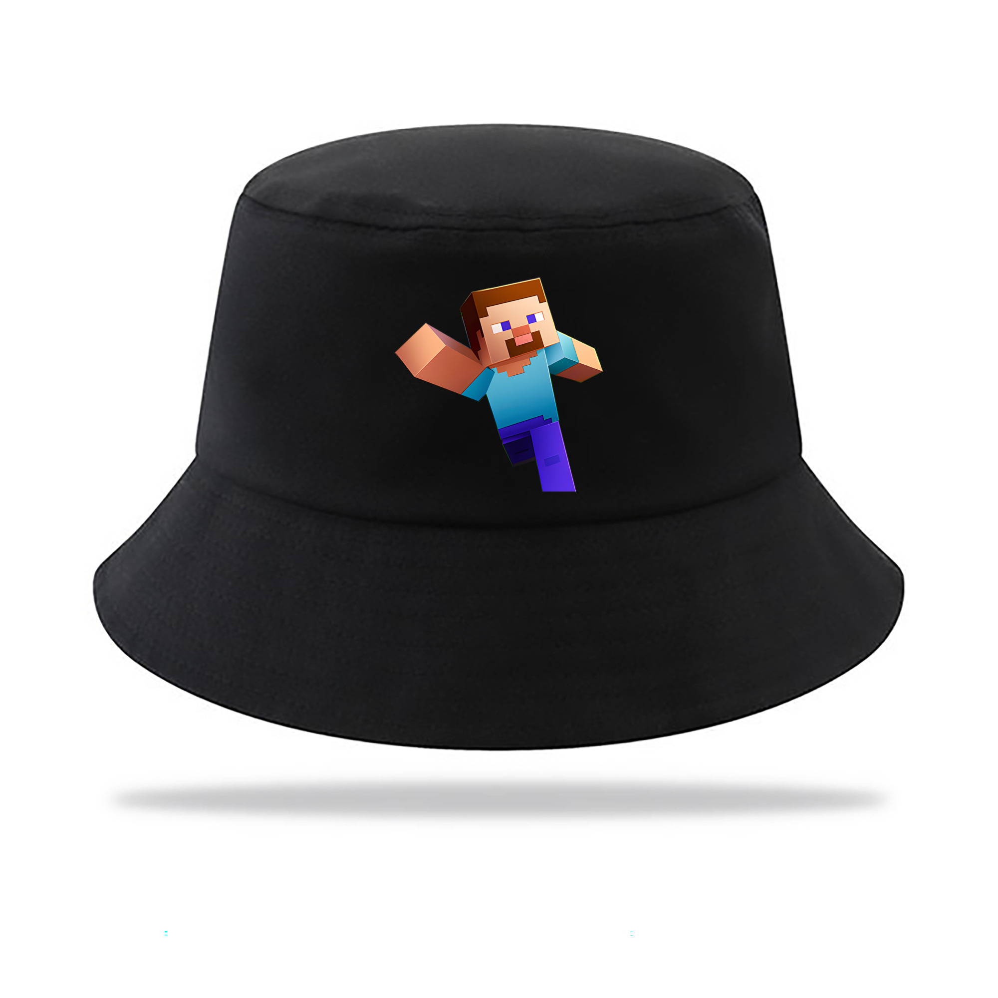 （画像用） マインクラフト ブロックの世界 Minecraft MC Block world アウトドア日除けバケットハット