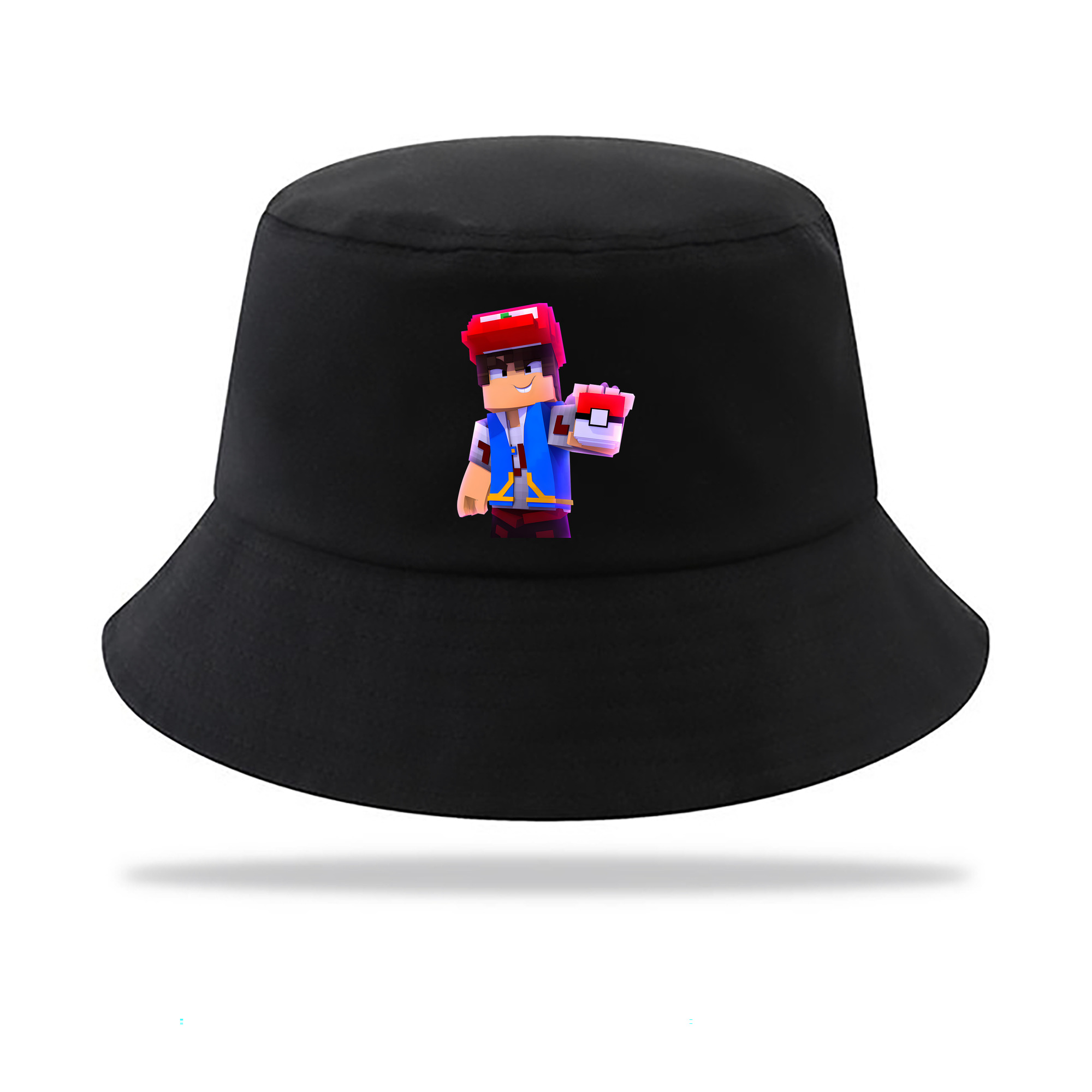 （画像用） マインクラフト ブロックの世界 Minecraft MC Block world アウトドア日除けバケットハット
