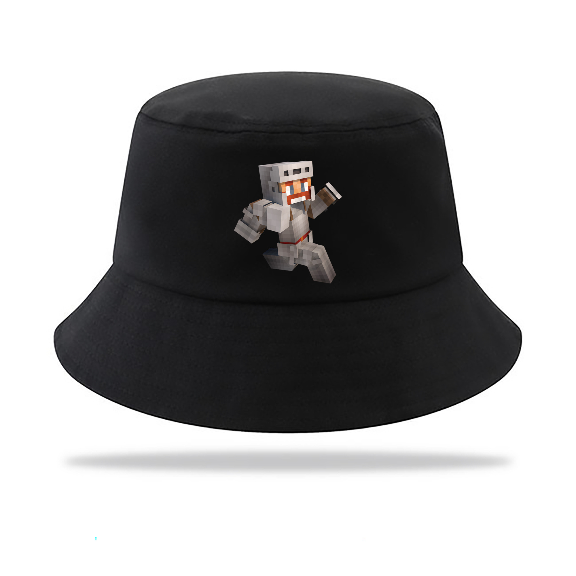 （画像用） マインクラフト ブロックの世界 Minecraft MC Block world アウトドア日除けバケットハット