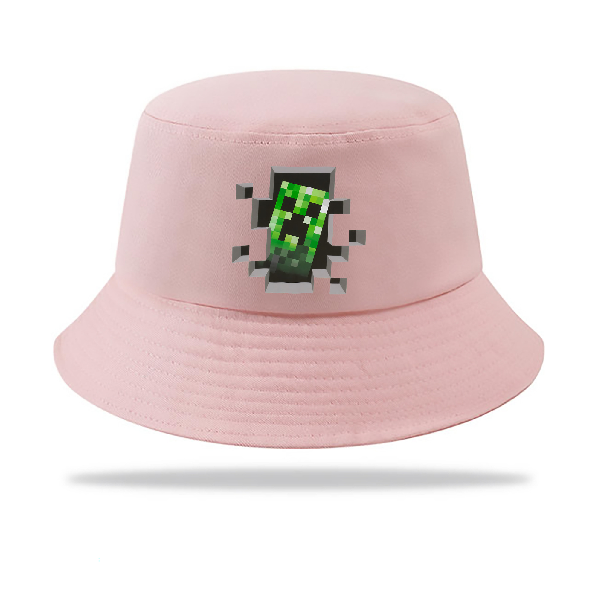 （画像用） マインクラフト ブロックの世界 Minecraft MC Block world アウトドア日除けバケットハット