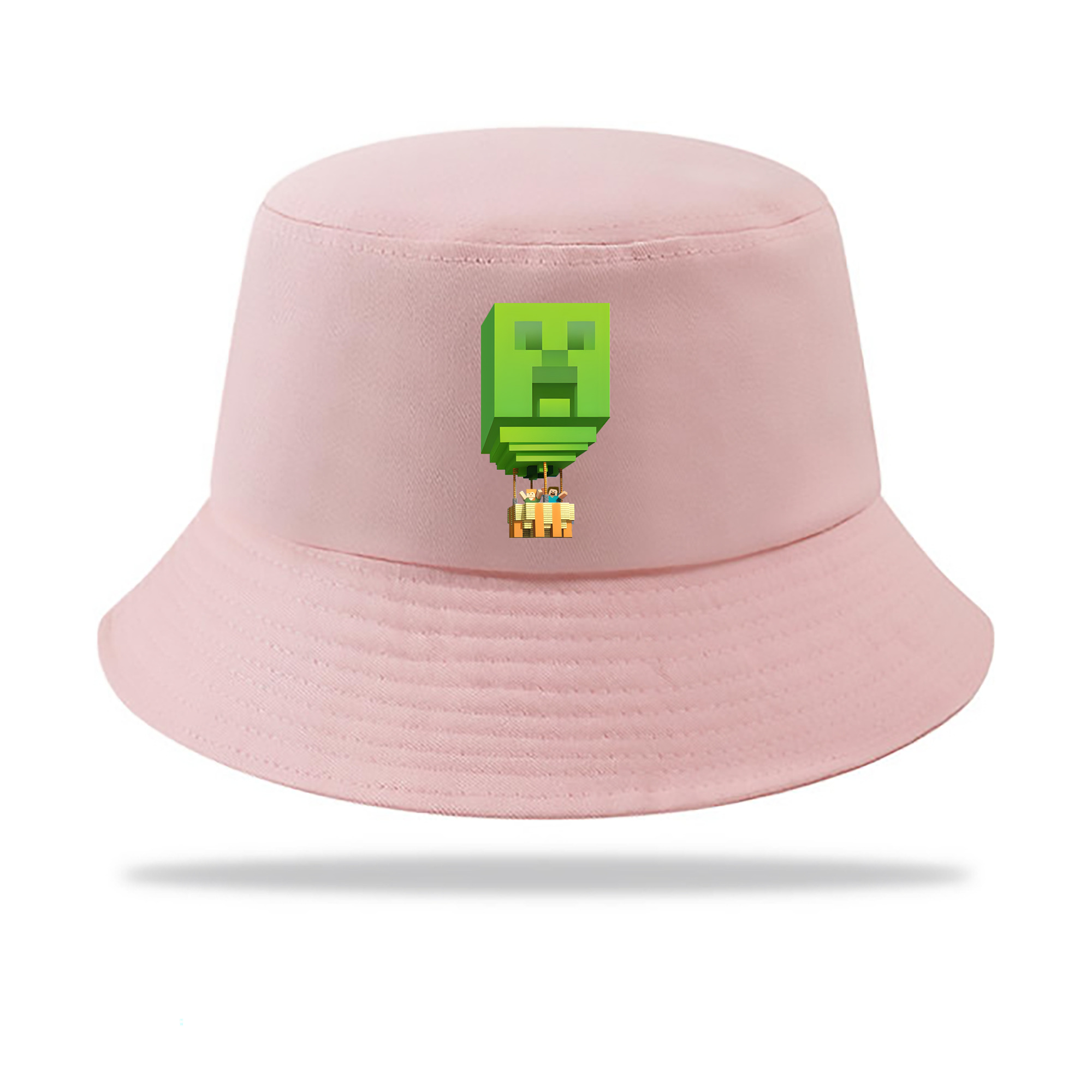（画像用） マインクラフト ブロックの世界 Minecraft MC Block world アウトドア日除けバケットハット