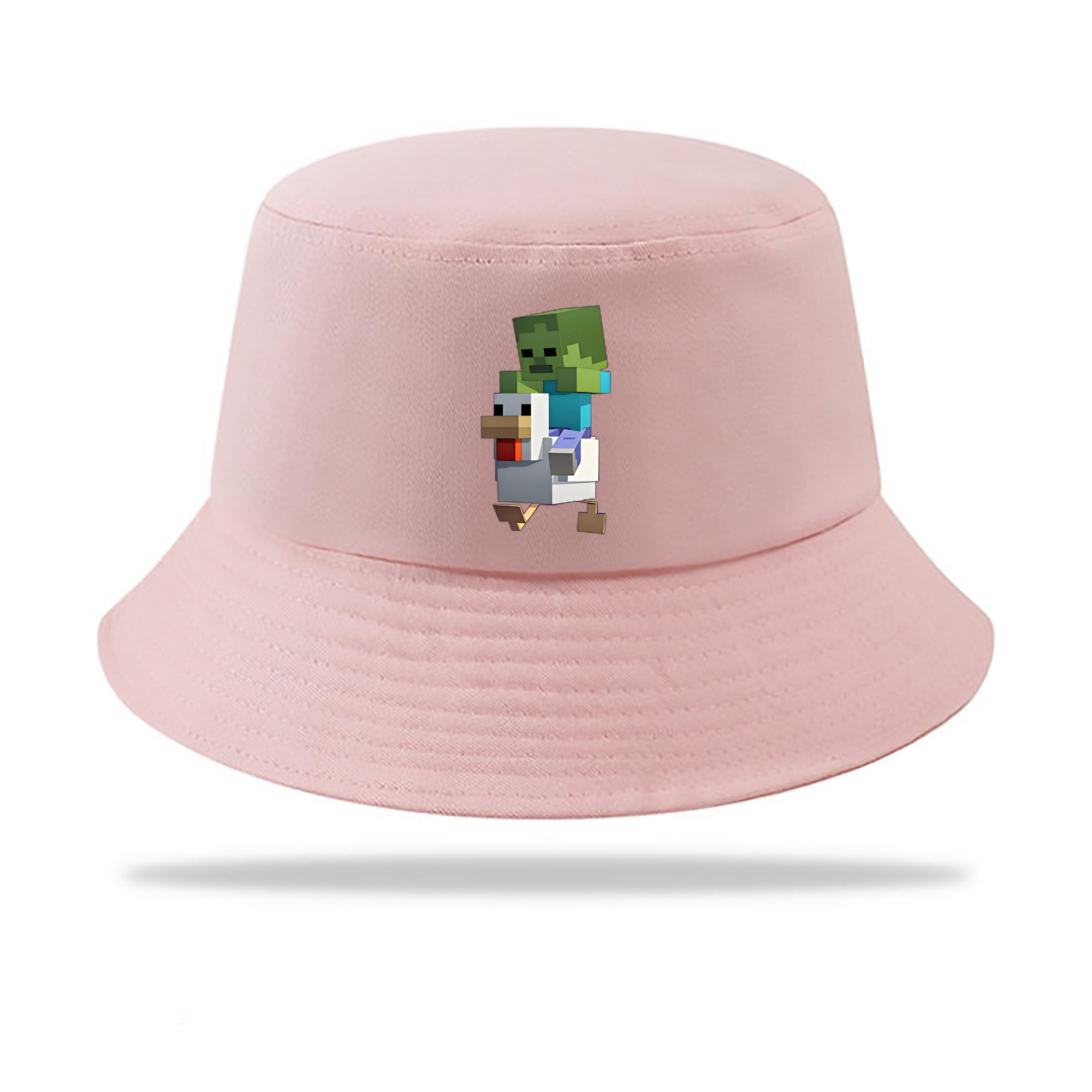 （画像用） マインクラフト ブロックの世界 Minecraft MC Block world アウトドア日除けバケットハット