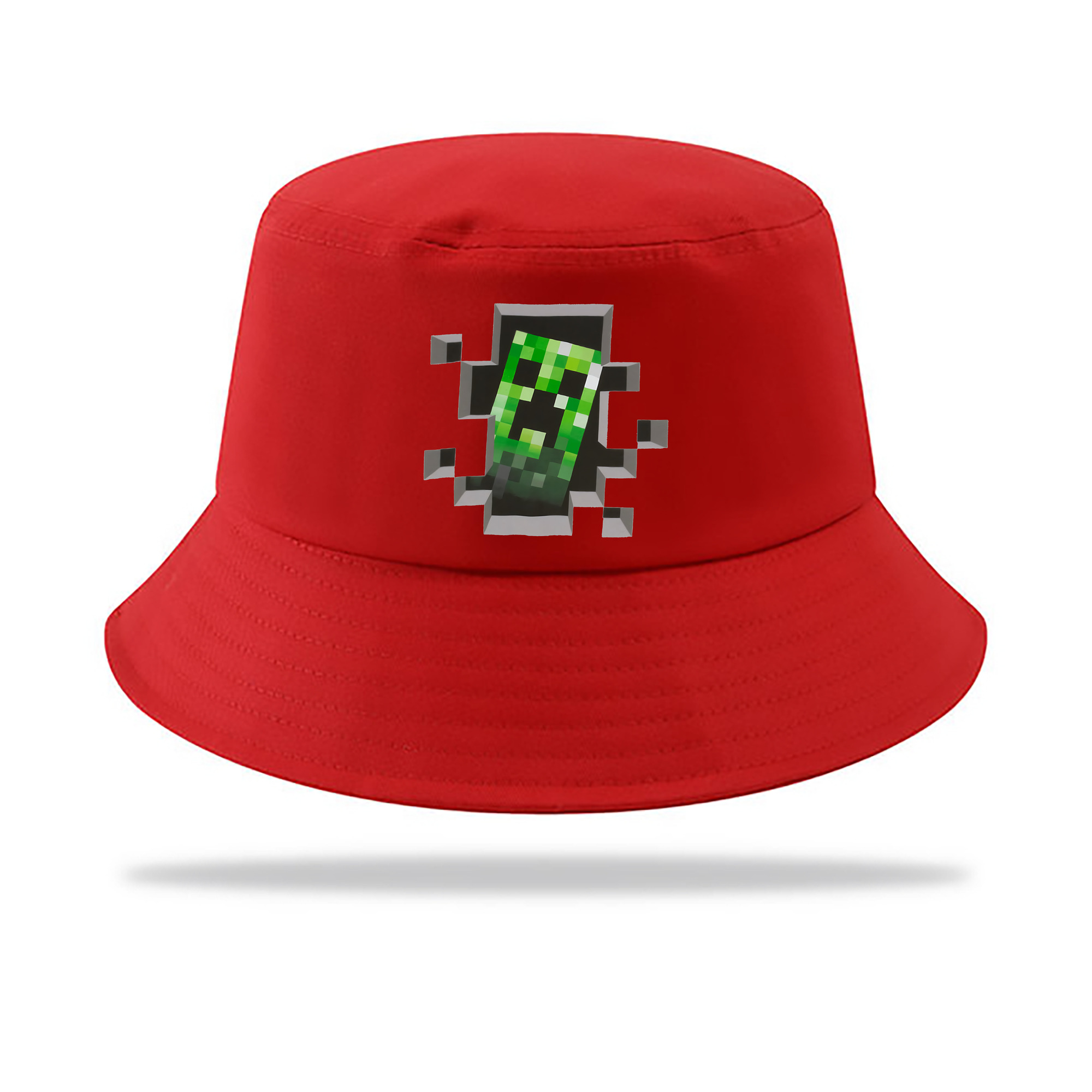 （画像用） マインクラフト ブロックの世界 Minecraft MC Block world アウトドア日除けバケットハット