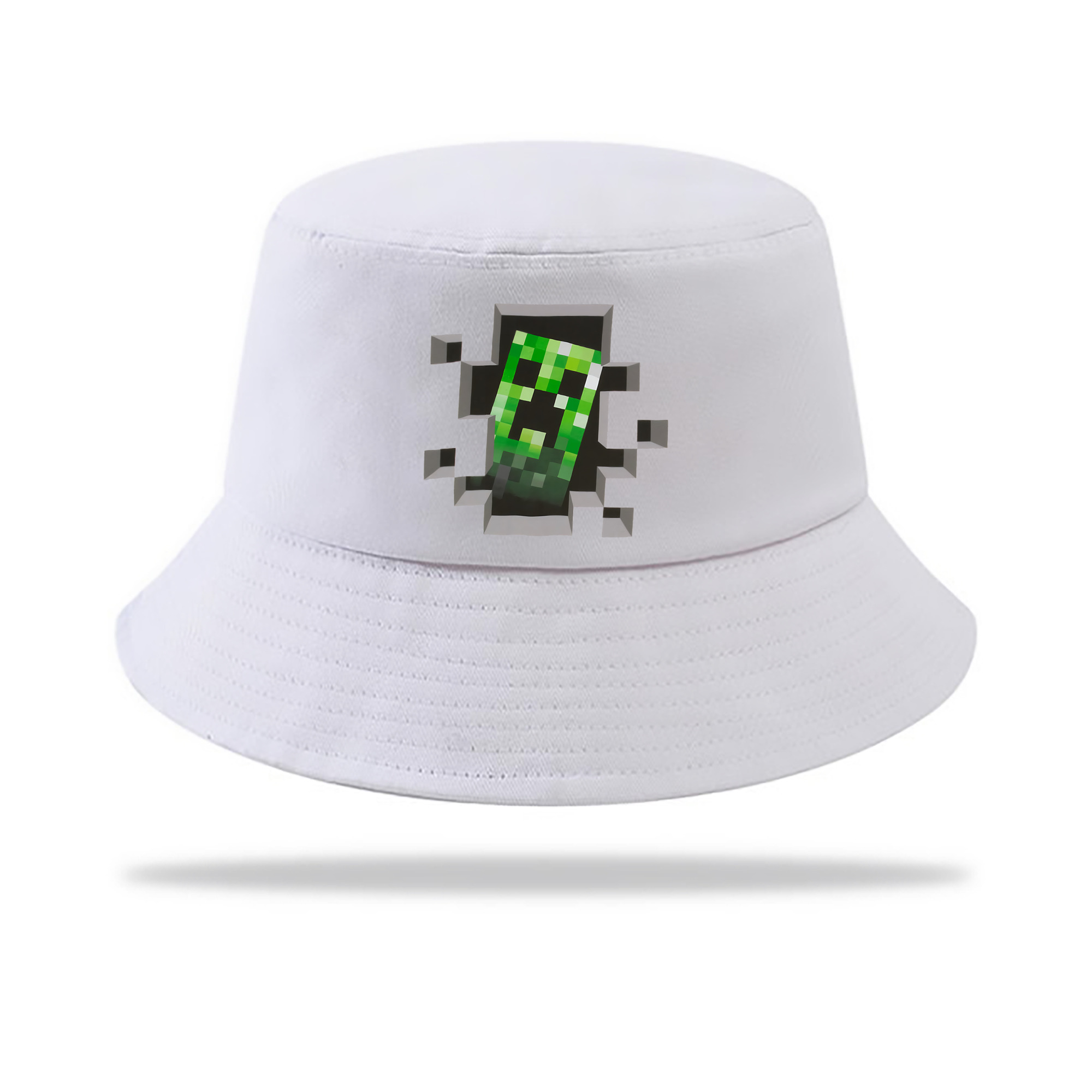 （画像用） マインクラフト ブロックの世界 Minecraft MC Block world アウトドア日除けバケットハット