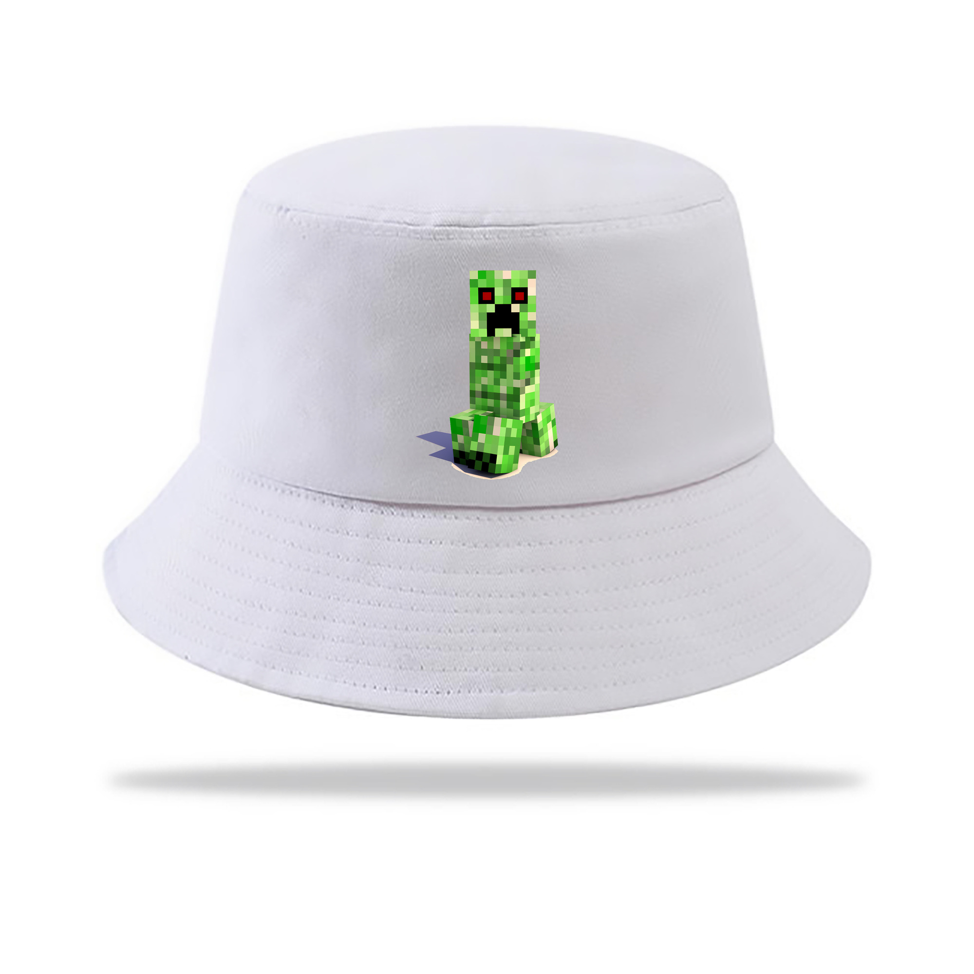 （画像用） マインクラフト ブロックの世界 Minecraft MC Block world アウトドア日除けバケットハット